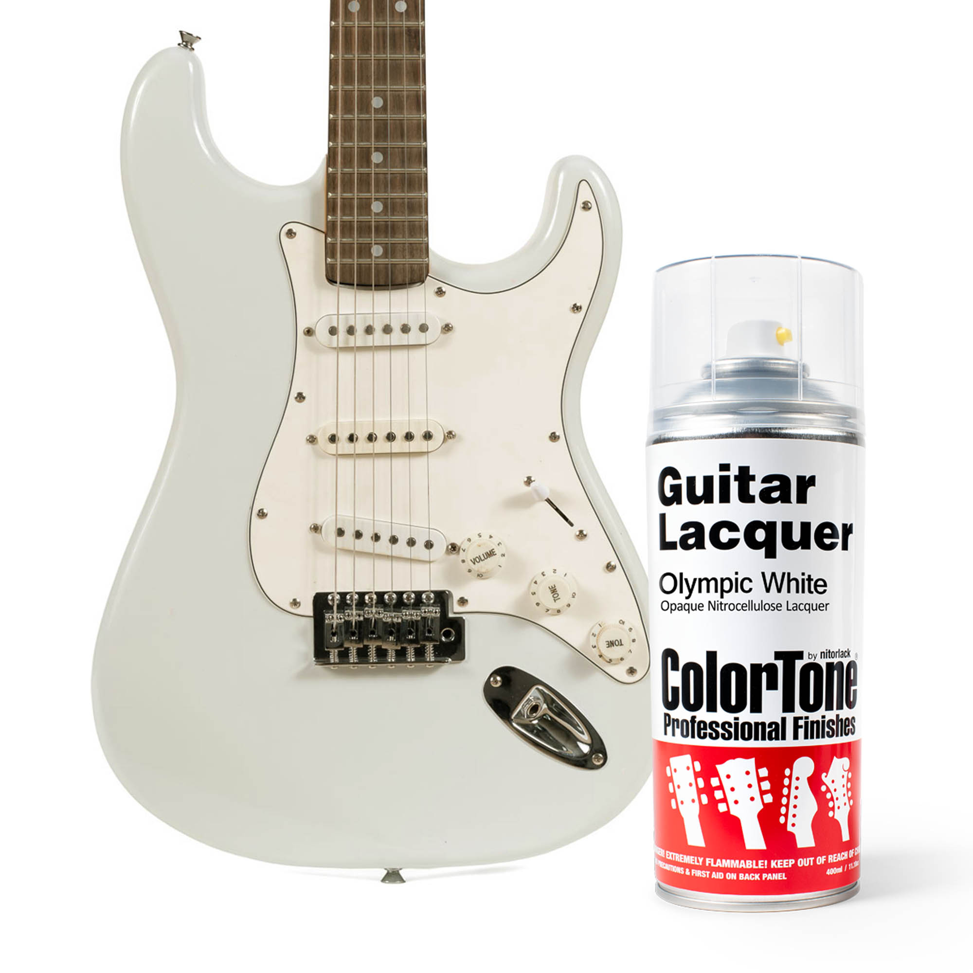 ColorTone-Sprühlack für Gitarren, Olympic White