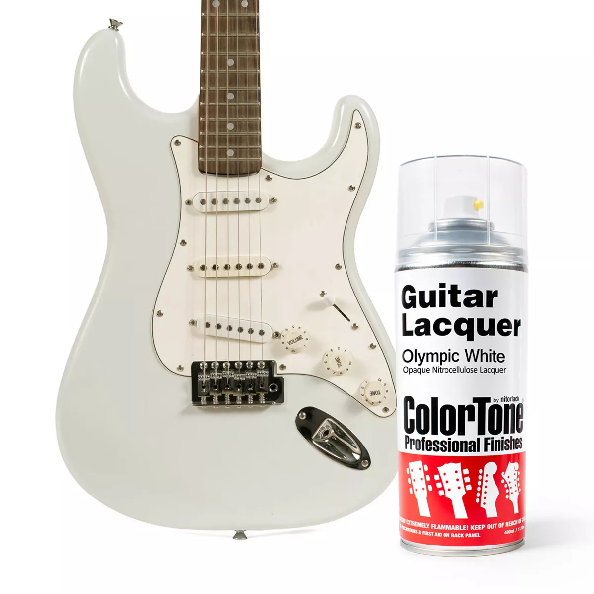 ColorTone-Sprühlack für Gitarren, Olympic White ColorTone-Sprühlack für Gitarren, Olympic White