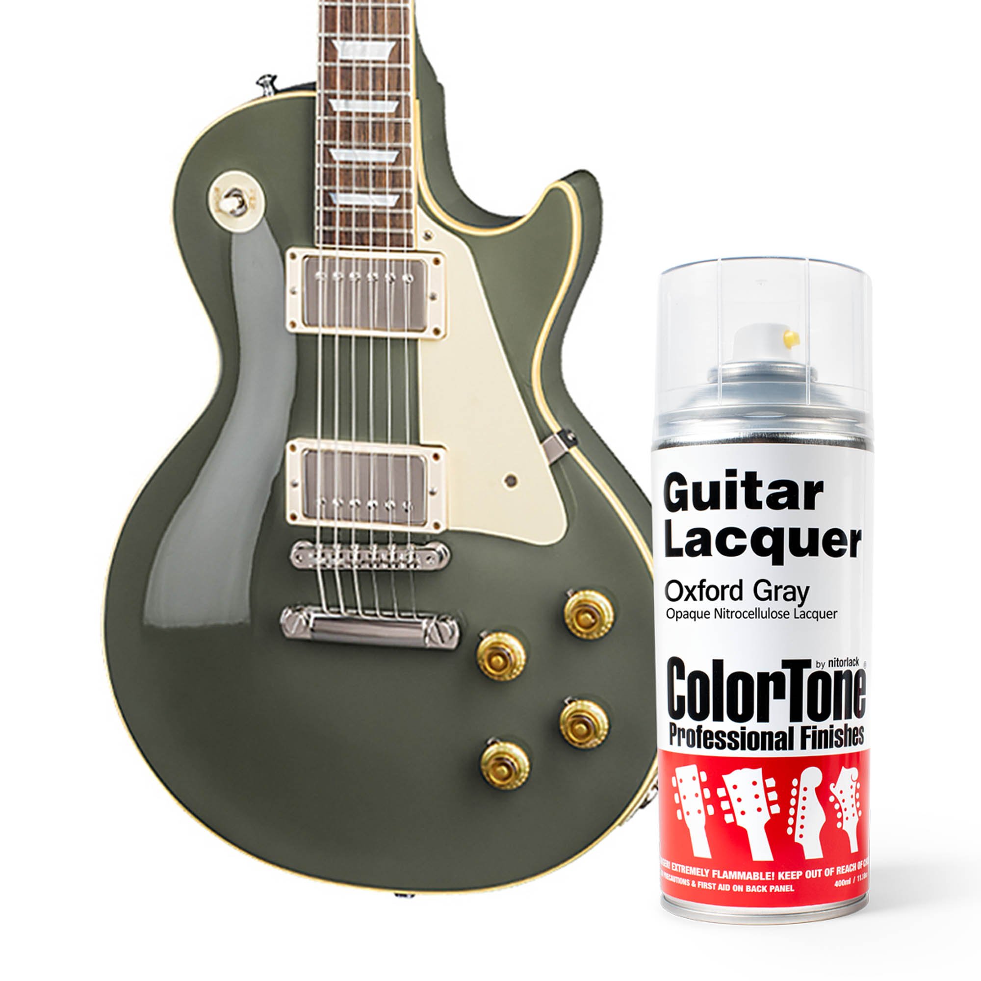 ColorTone-Sprühlack für Gitarren, Oxford Gray ColorTone-Sprühlack für Gitarren, Oxford Gray