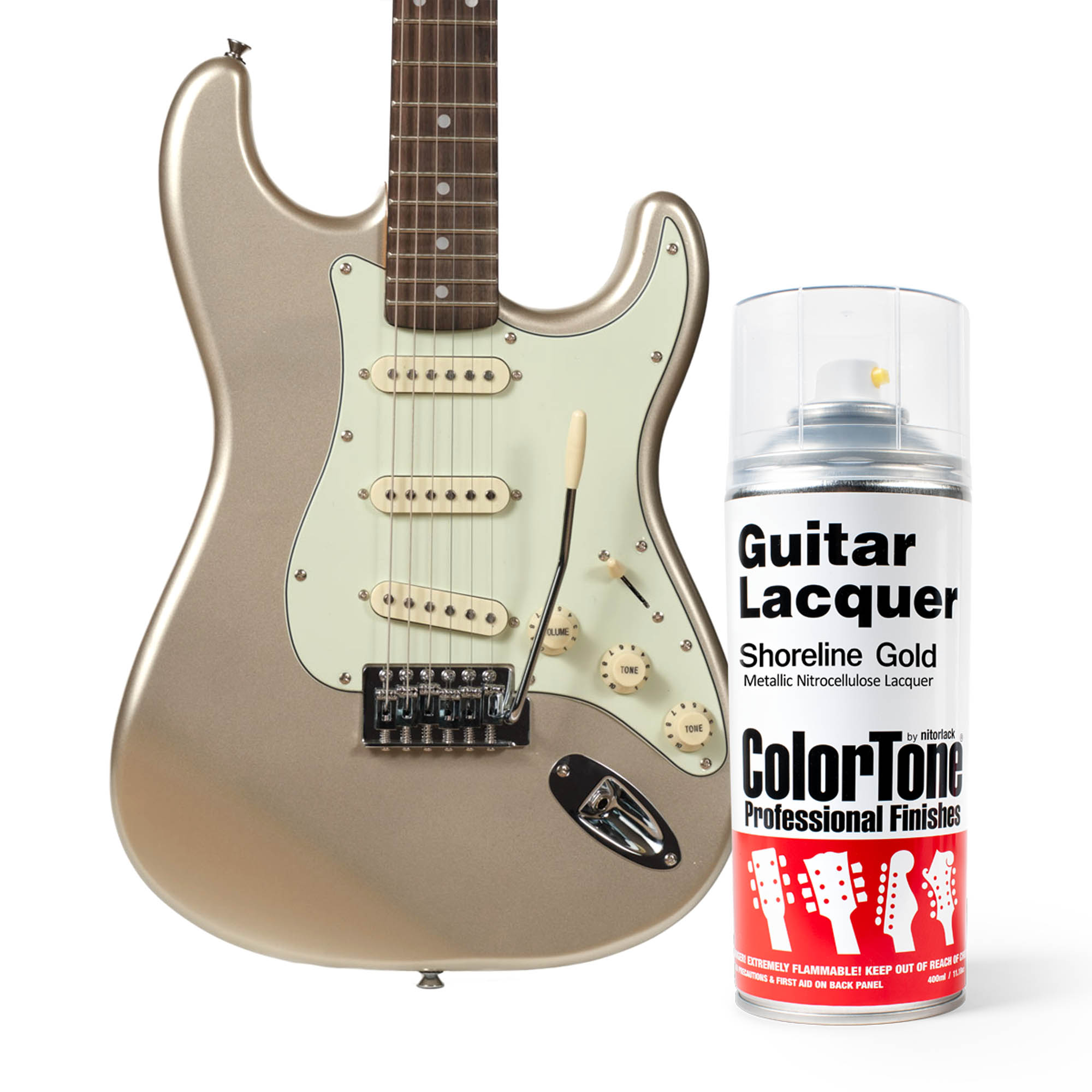 ColorTone-Sprühlack für Gitarren, Shoreline Gold