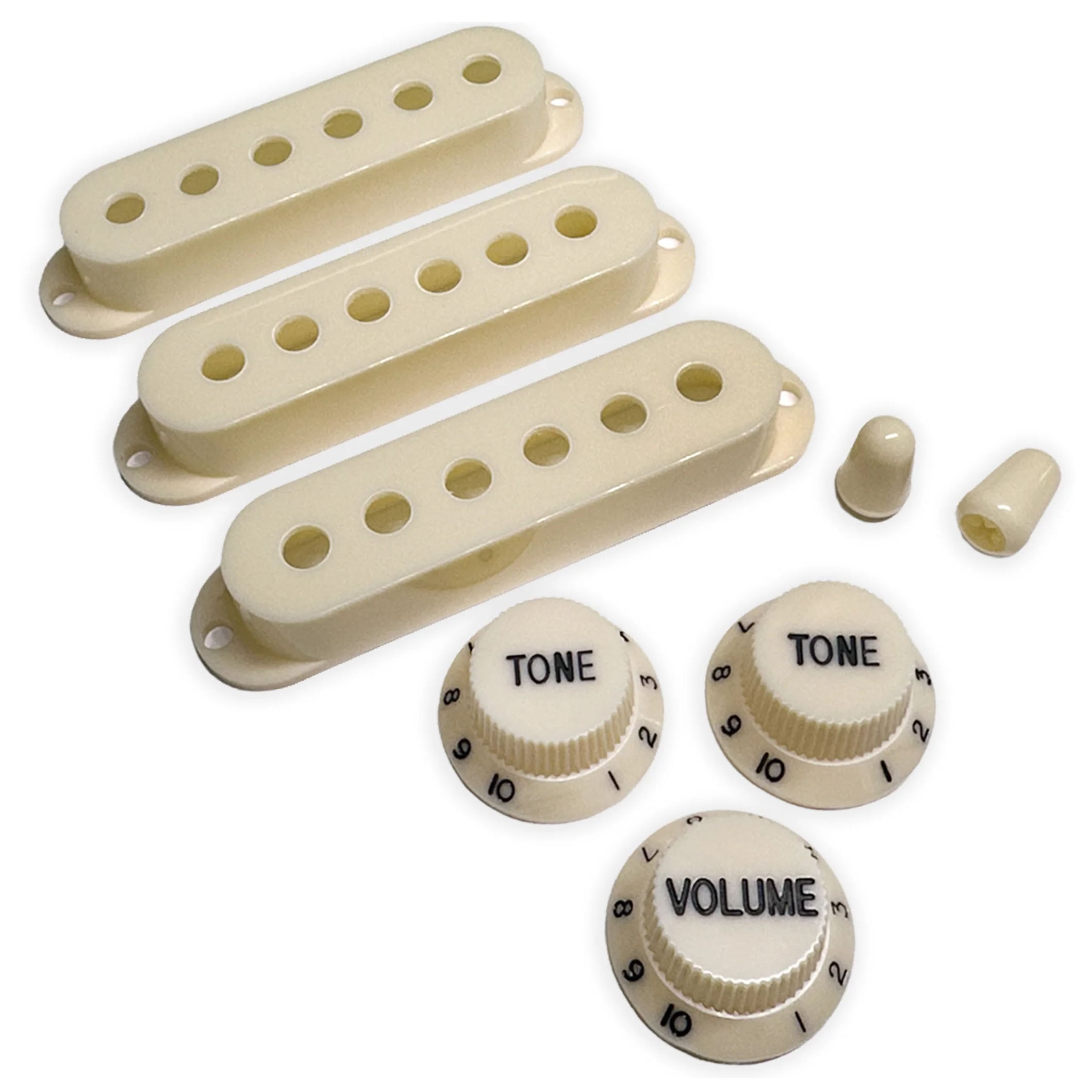  StewMac Knobs + Pickup Cover Set with Modern Spacing
