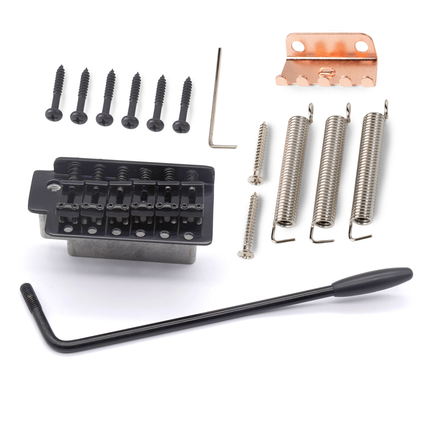 StewMac Tremolo mit 6-Screw&nbsp;, schwarz