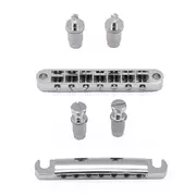 StewMac 7-String Tune-o-matic Steg und Rückteil, Chrom