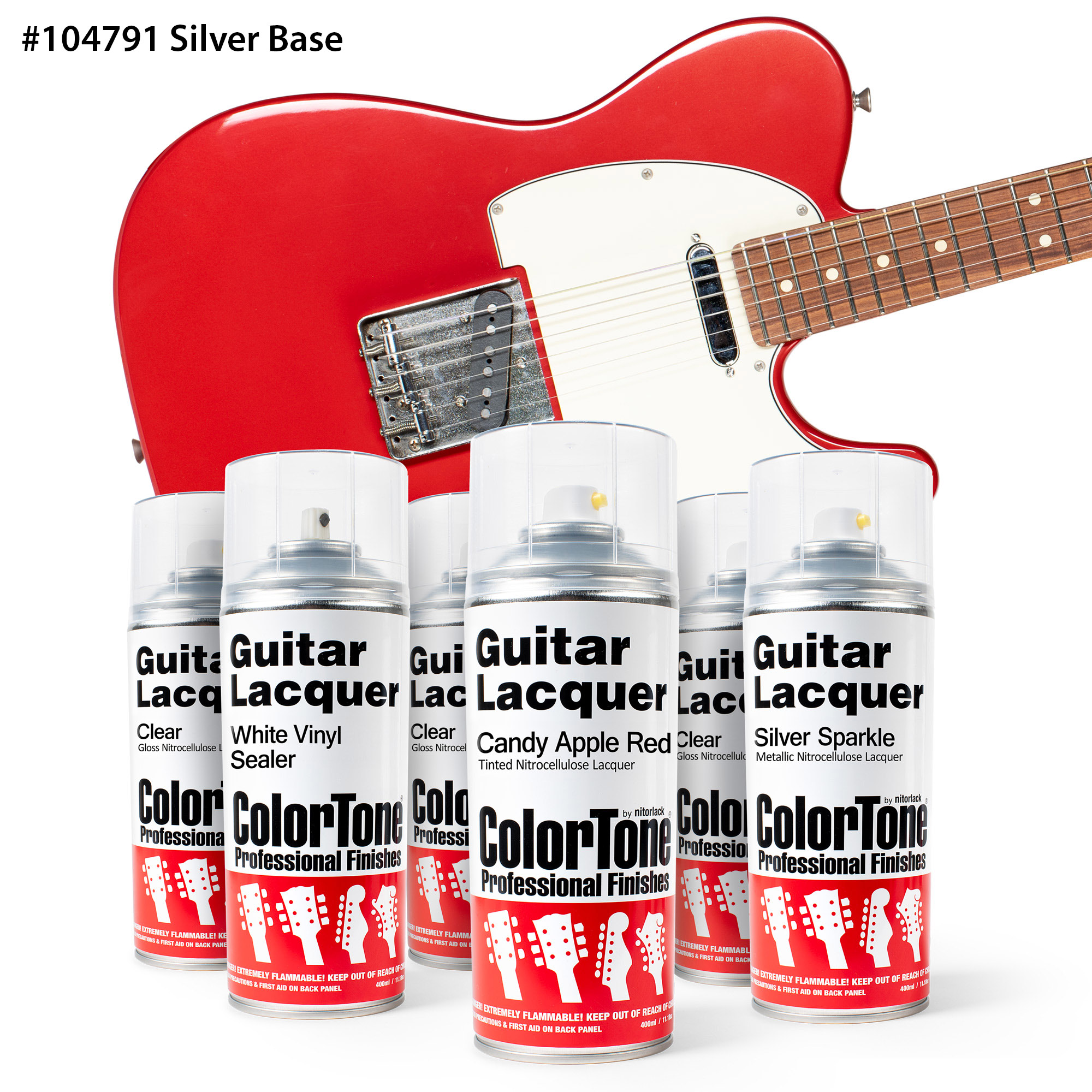 ColorTone Aerosol-Finishing-Set für Süßigkeiten in Apfelrot