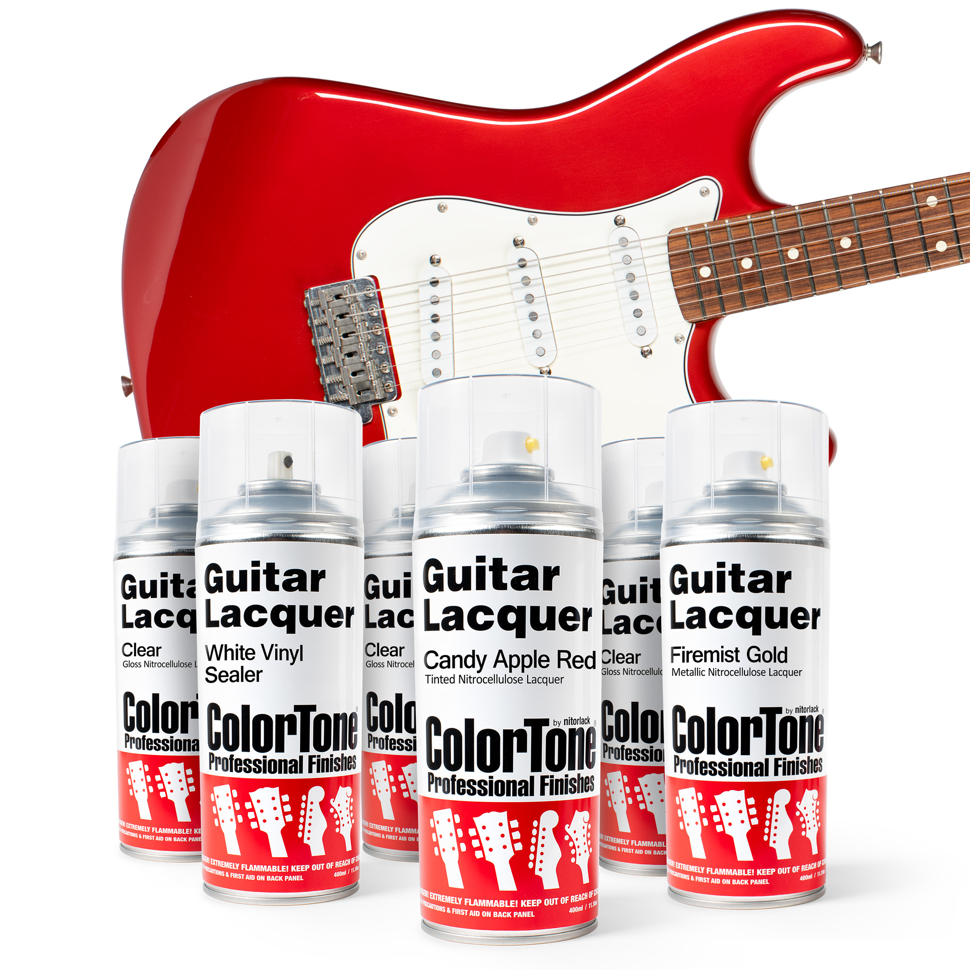 ColorTone Aerosol-Finishing-Set für Süßigkeiten in Apfelrot