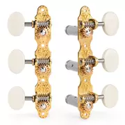 LIMITED EDITION Prototyp Sloane Klassische Tuner mit Aluminiumrollen, Deco-Grundplatte, Ivoroid-Knöpfen