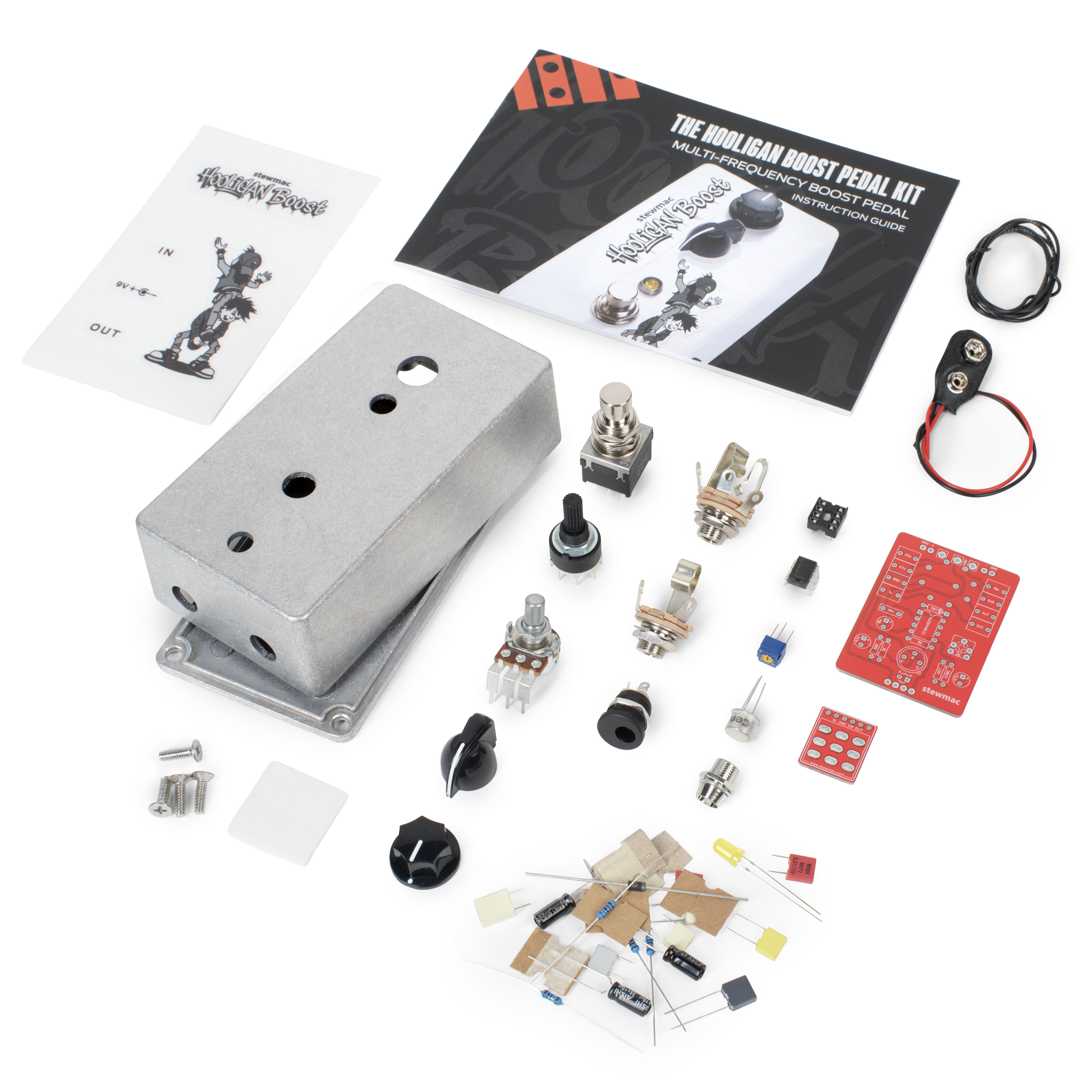 StewMac Hooligan Boost DIY Pedal Kit