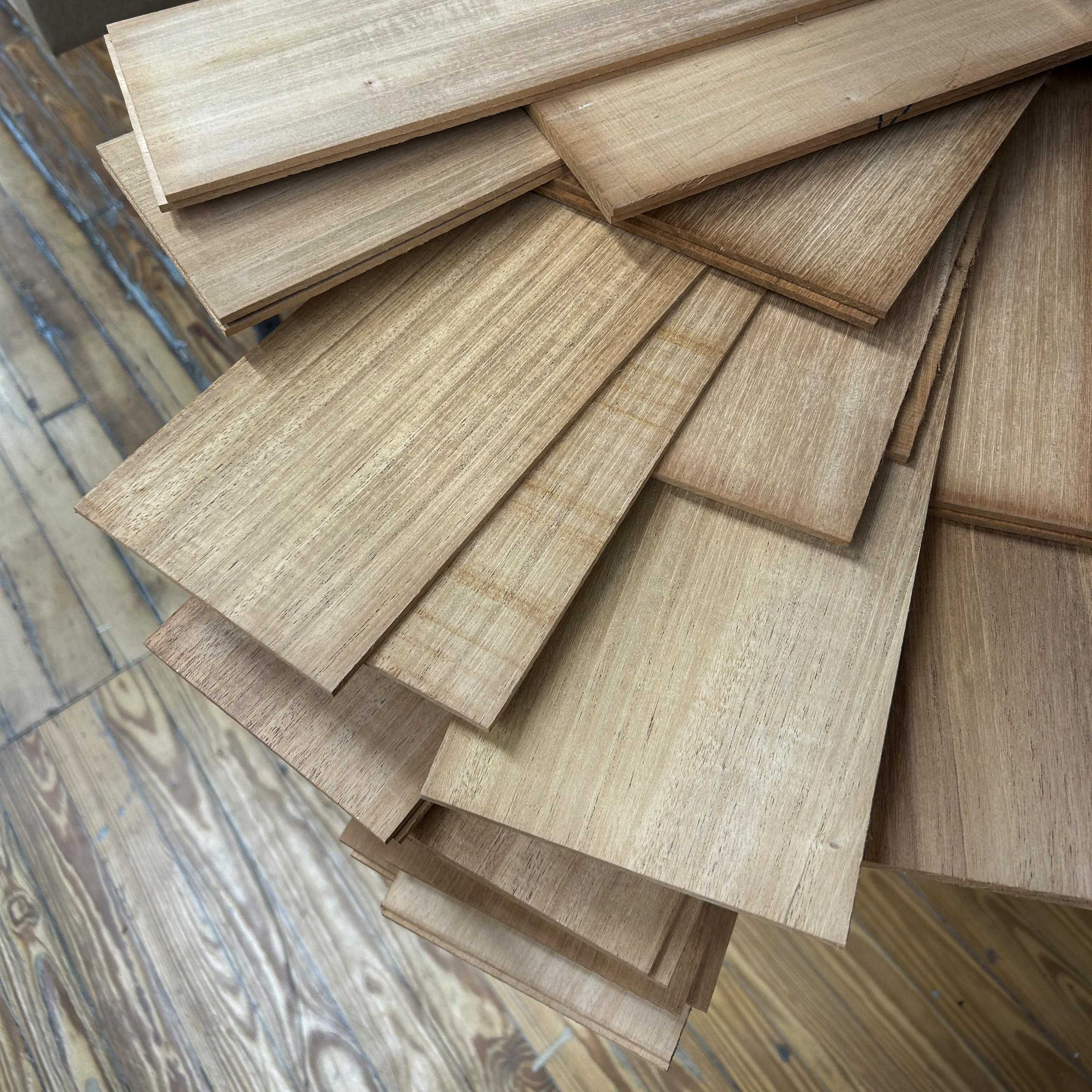 Honduran-Mahagoni hinten + Zargen-Set für Dreadnought Gitarre