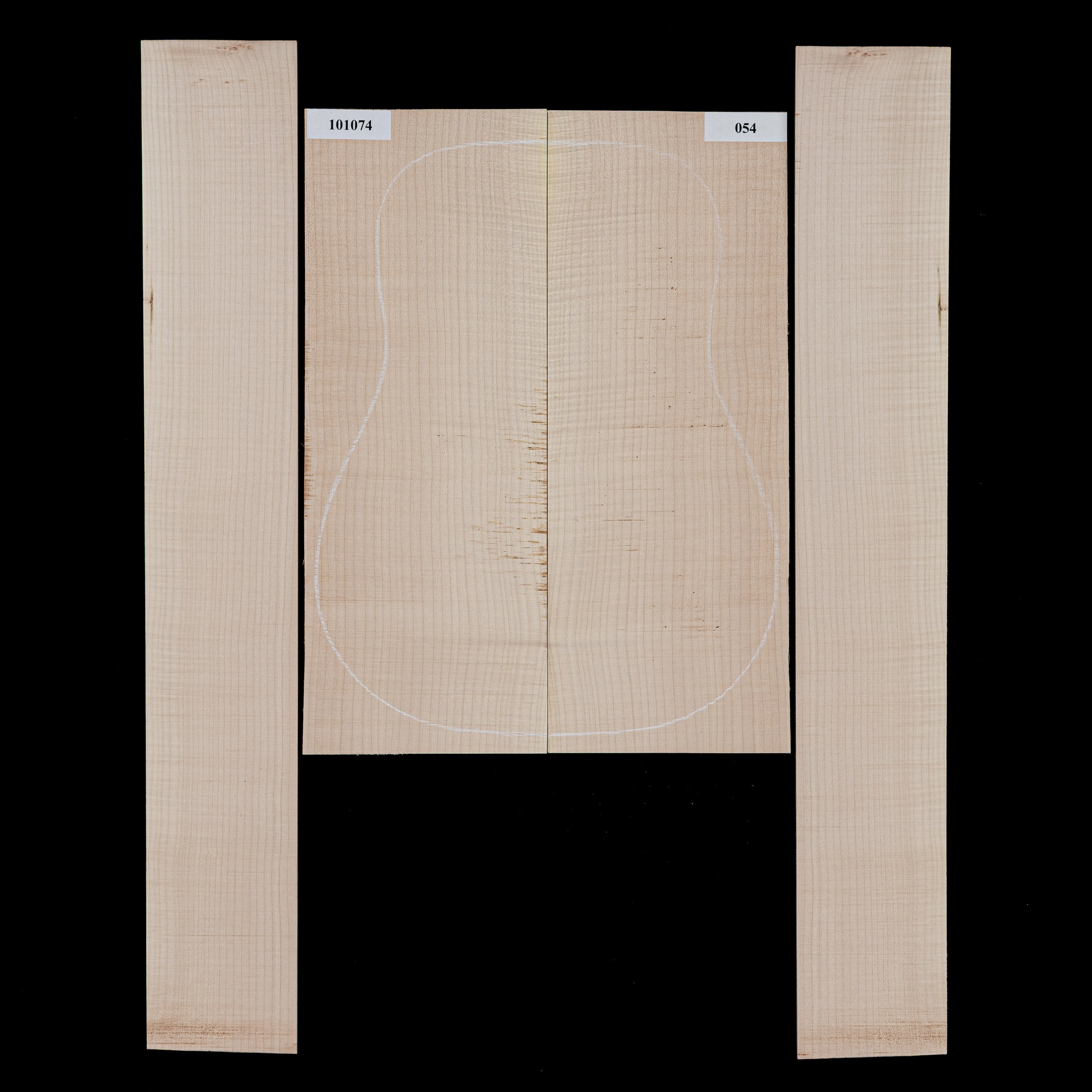 Oregon-Ahorn mit Riegelwuchs-Boden + Zargen-Set – 054 Oregon-Ahorn mit Riegelwuchs-Boden + Zargen-Set – 054