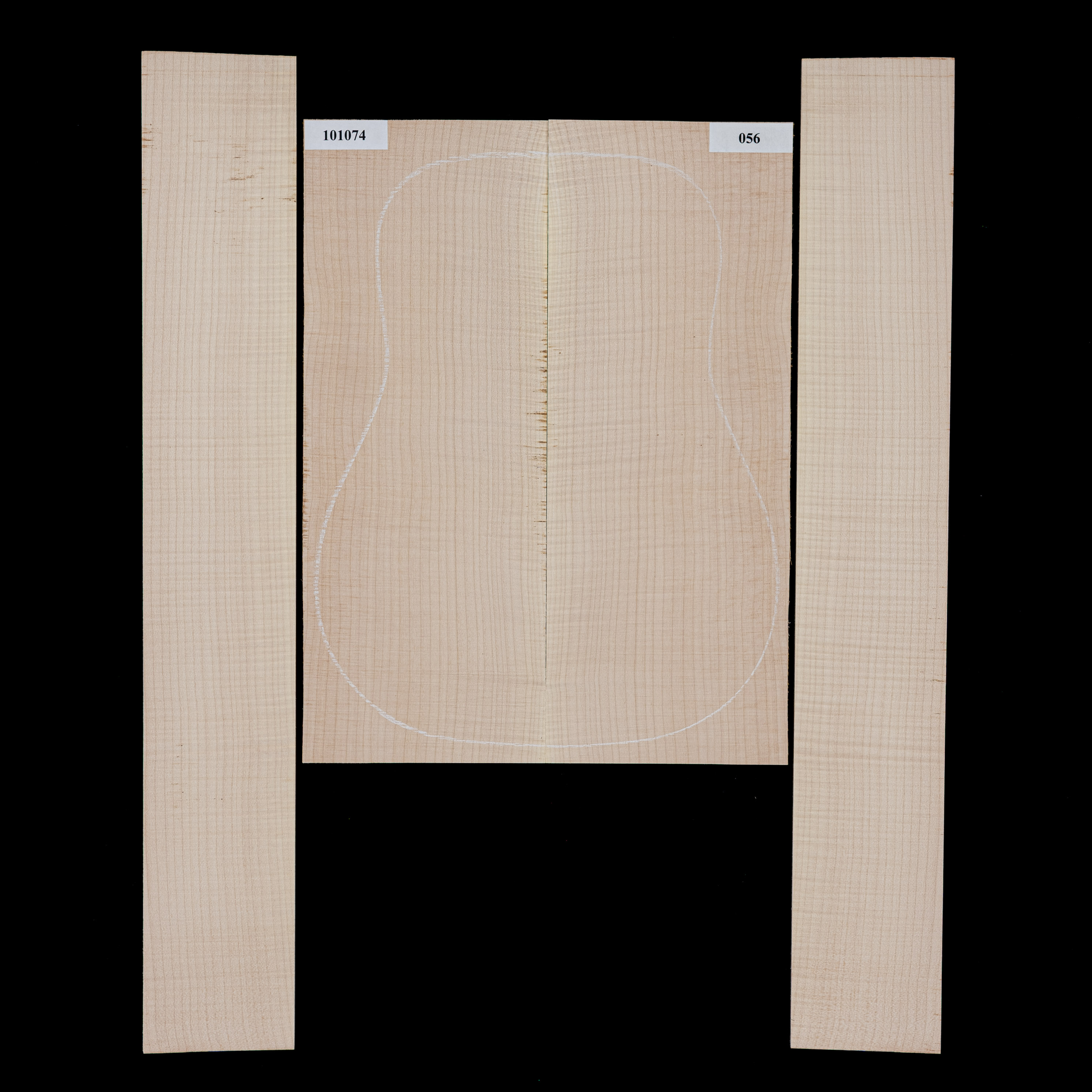 Oregon-Ahorn mit Riegelwuchs-Boden + Zargen-Set – 056 Oregon-Ahorn mit Riegelwuchs-Boden + Zargen-Set – 056