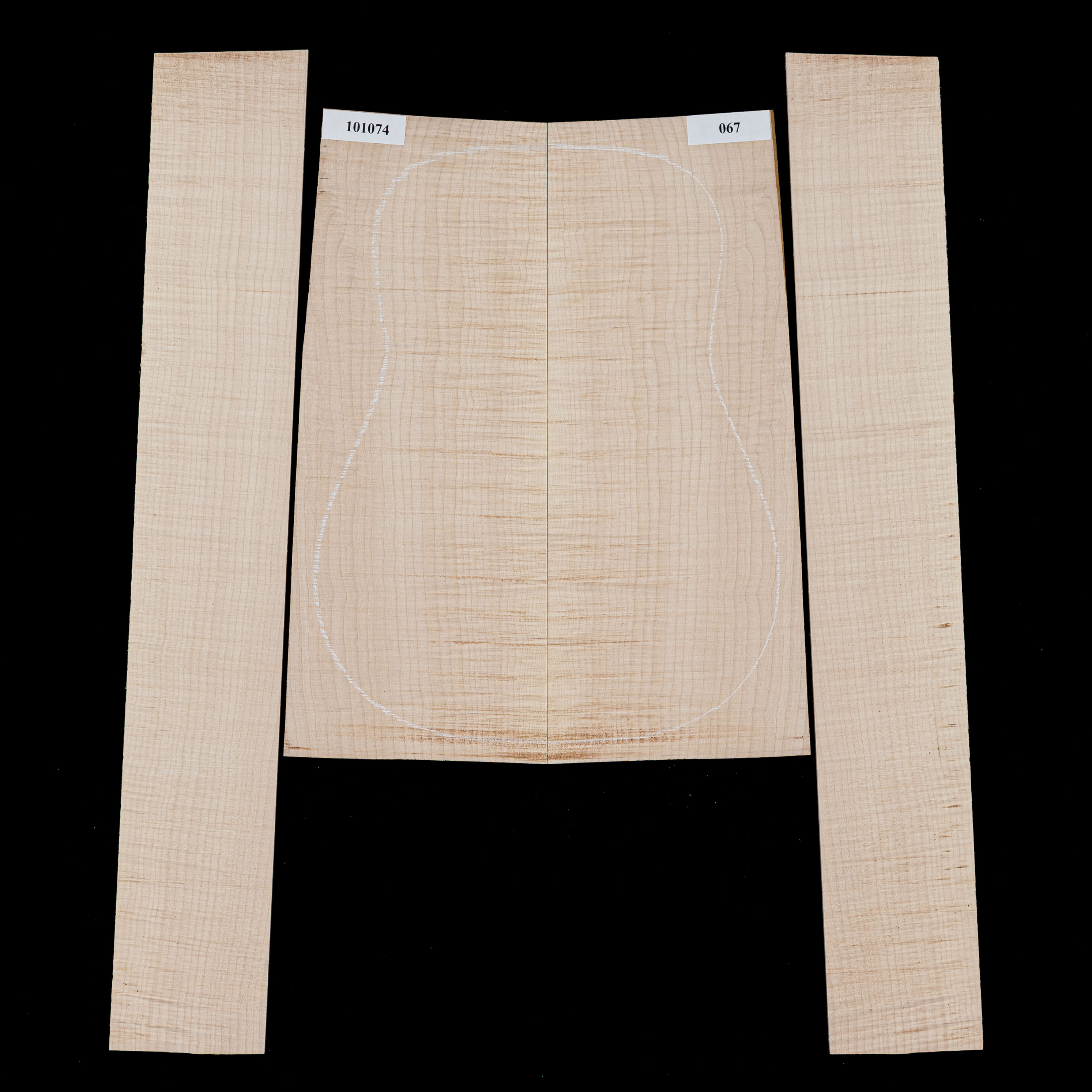 Oregon-Ahorn mit Riegelwuchs-Boden + Zargen-Set – 067 Oregon-Ahorn mit Riegelwuchs-Boden + Zargen-Set – 067