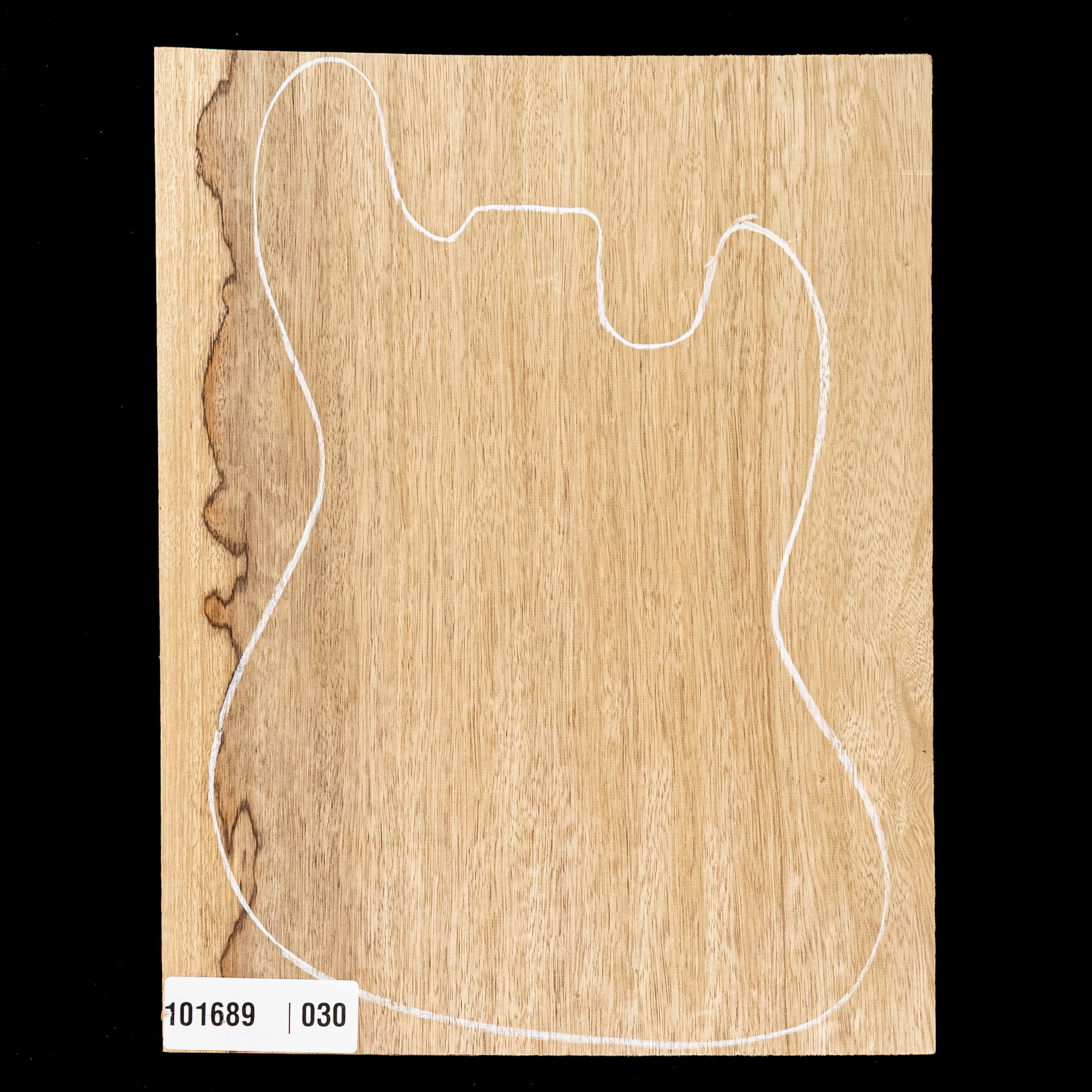 Schwarzer Limba Body Korpusrohling in Übergröße, 1-Piece (10,6 lb) – 030 Schwarzer Limba Body Korpusrohling in Übergröße, 1-Piece (10,6 lb) – 030