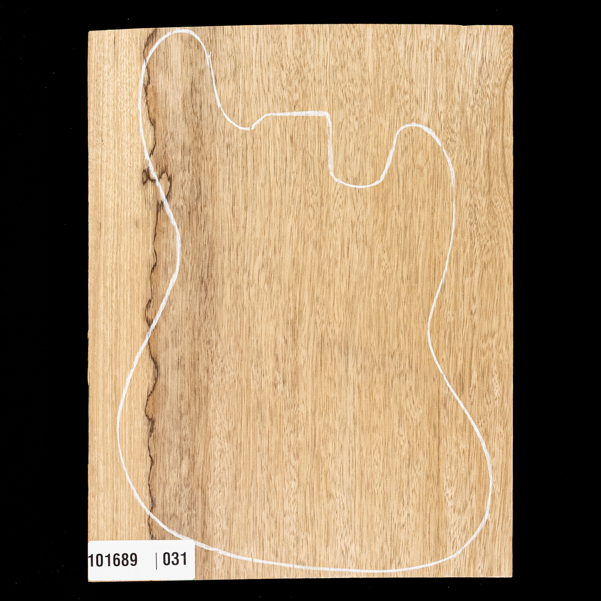 Schwarzer Limba Body Korpusrohling in Übergröße, 1-Piece (10,6 lb) – 031 Schwarzer Limba Body Korpusrohling in Übergröße, 1-Piece (10,6 lb) – 031