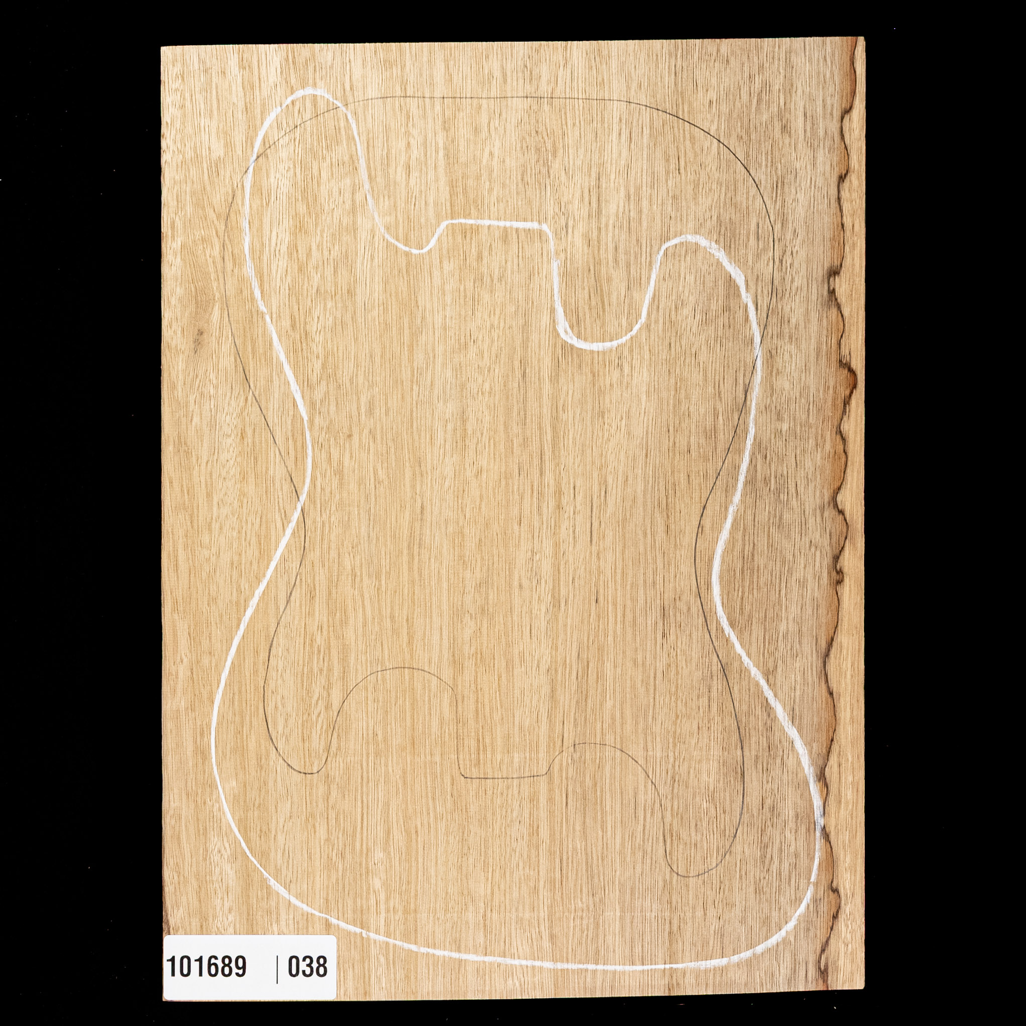 Schwarzer Limba Body Korpusrohling in Übergröße, 1-Piece (11 lb) – 038 Schwarzer Limba Body Korpusrohling in Übergröße, 1-Piece (11 lb) – 038