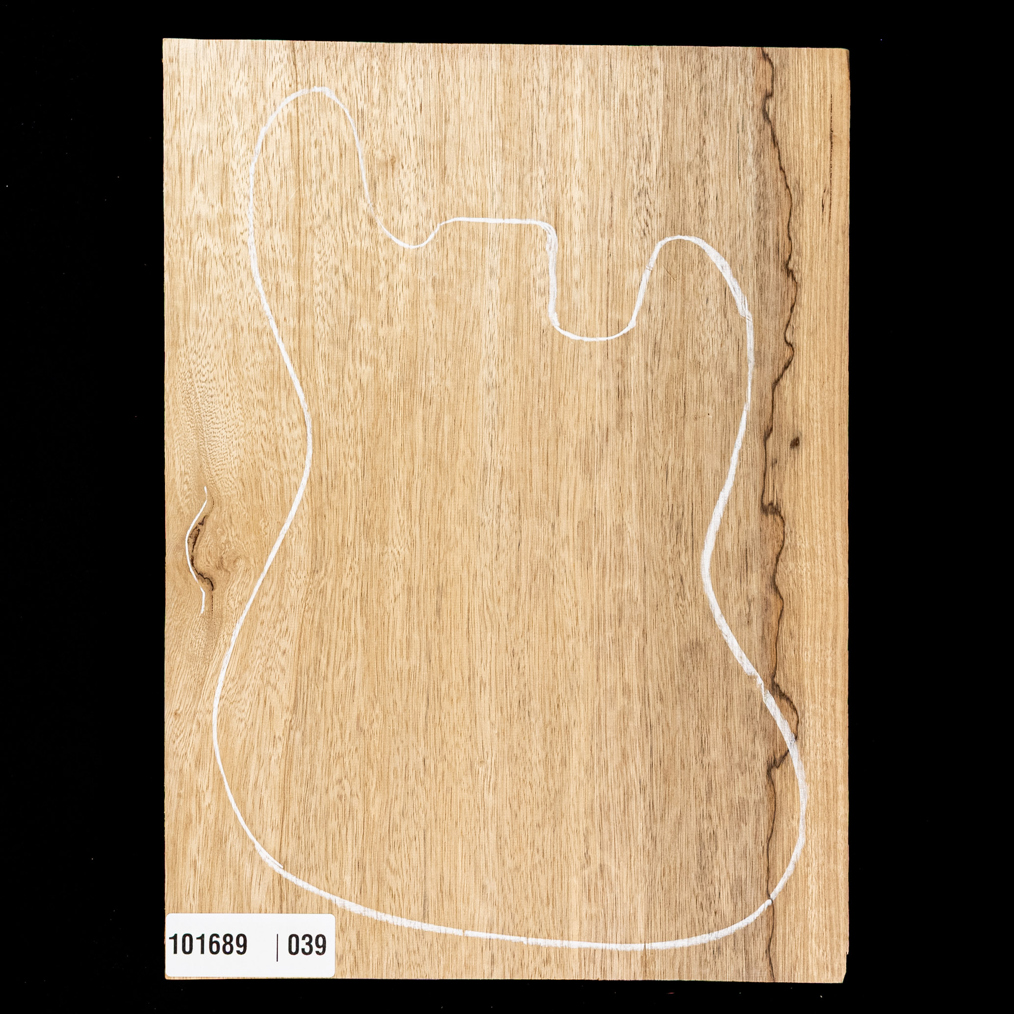Schwarzer Limba Body Korpusrohling in Übergröße, 1-Piece (11,2 lb) – 039 Schwarzer Limba Body Korpusrohling in Übergröße, 1-Piece (11,2 lb) – 039