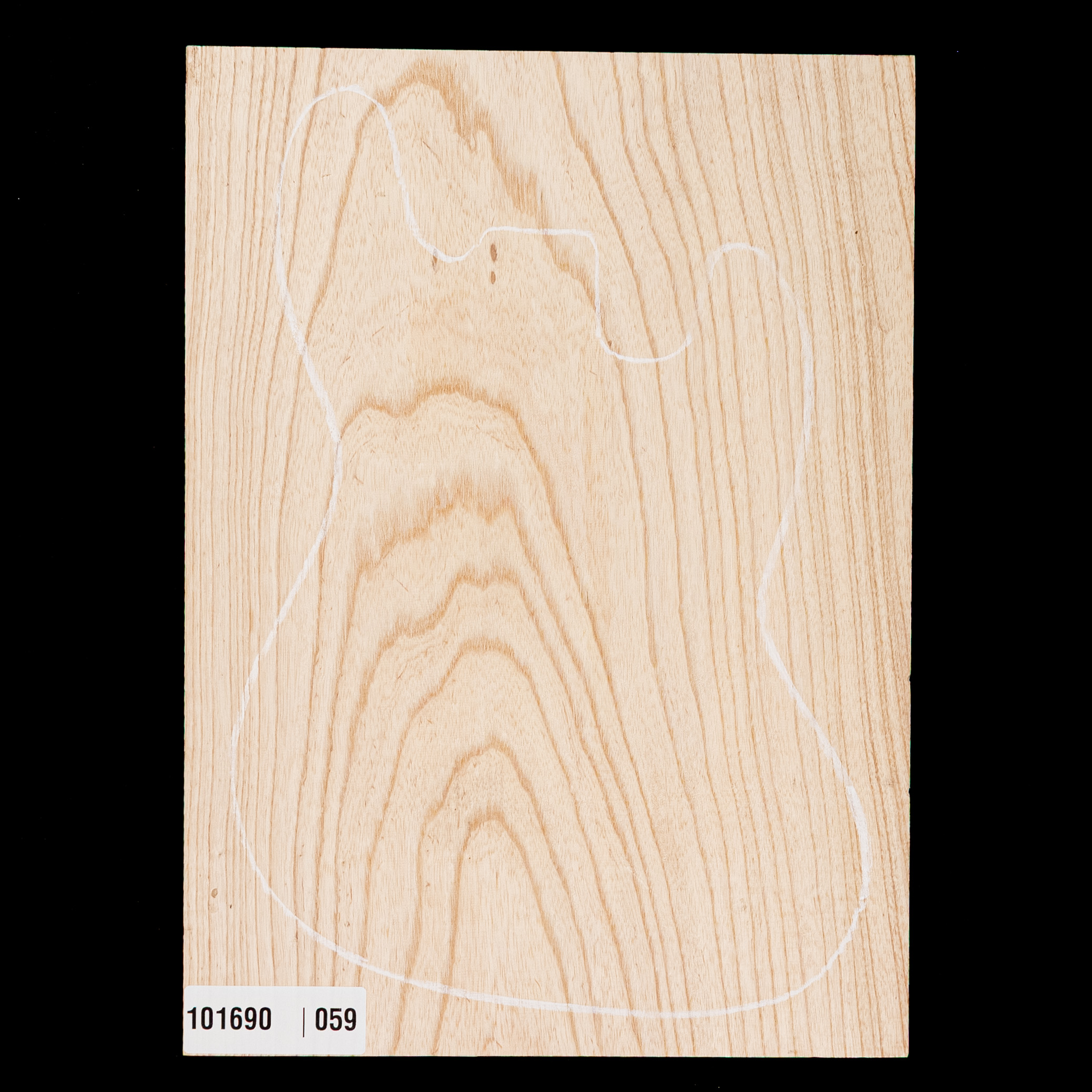 Übergroßer Body Blank Swamp Ash, 1-Piece (11,6 lb) – 059