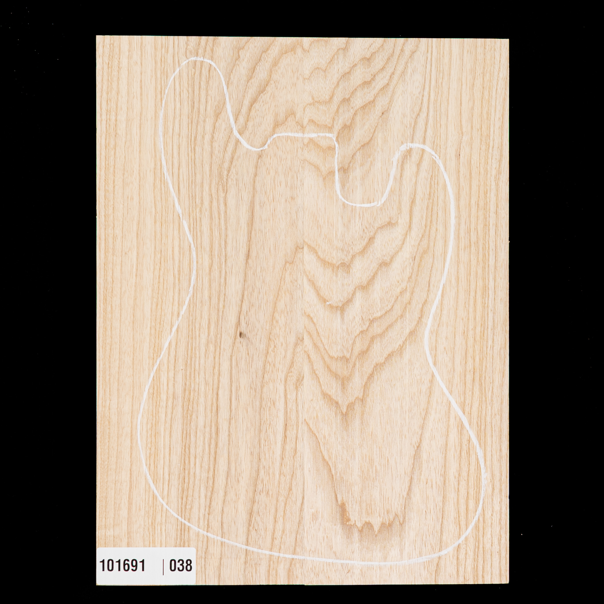 Übergroßer Body Blank Swamp Ash, 2-Piece (10,6 lb) – 038