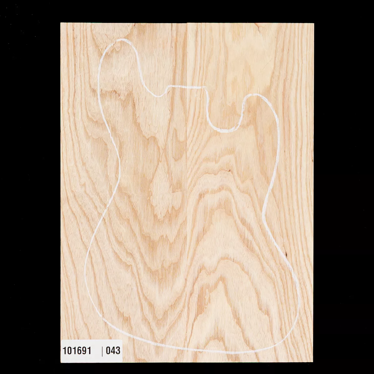 Übergroßer Body Blank Swamp Ash, 2-Piece (11,2 lb) – 043 Übergroßer Body Blank Swamp Ash, 2-Piece (11,2 lb) – 043