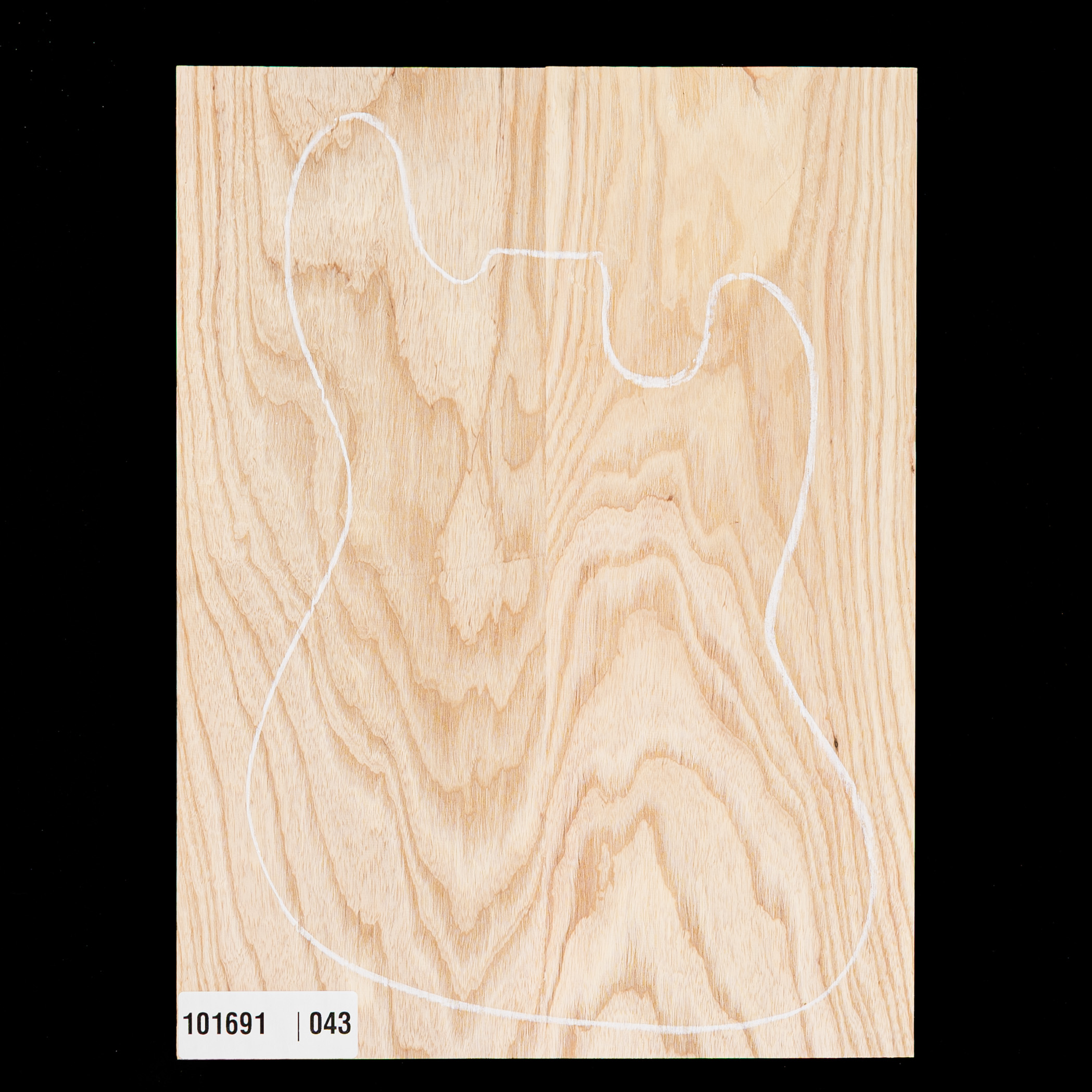 Swamp Ash Oversized Body Blank, 2-Piece (11.2 lb) - 043