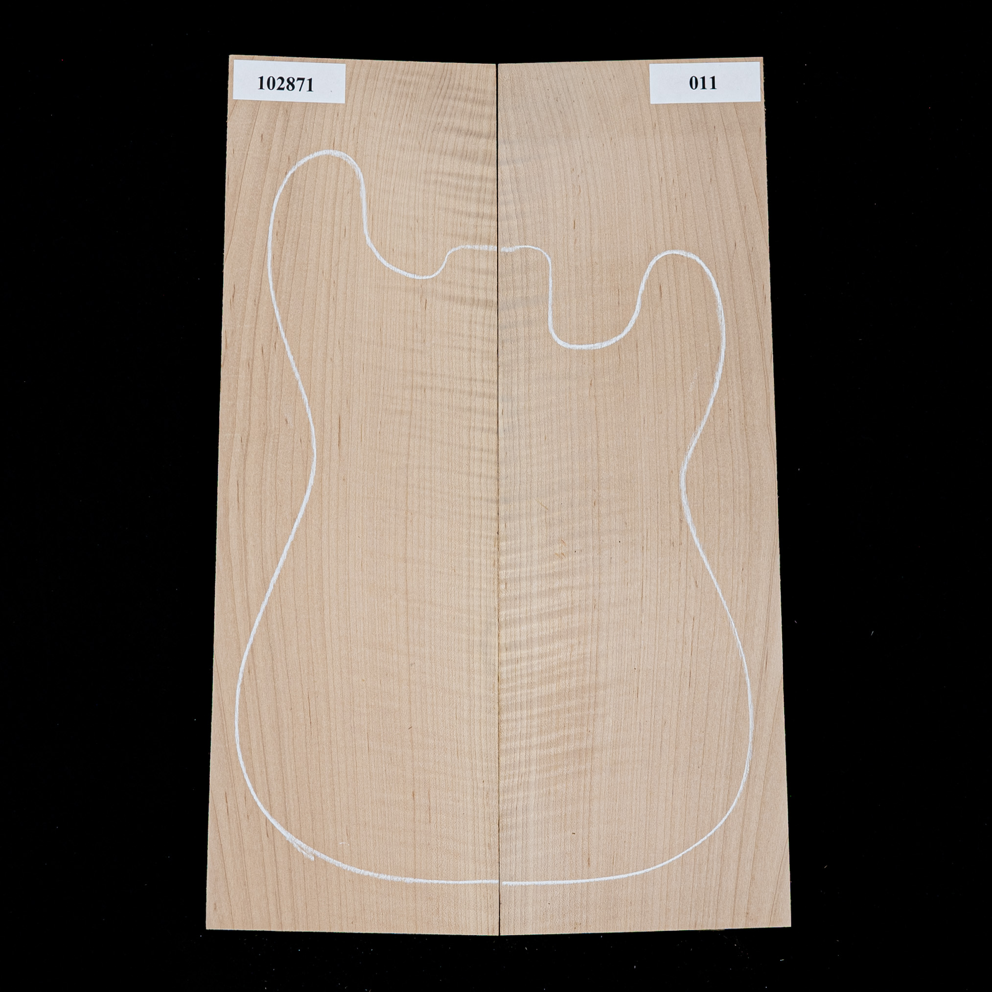 Flame Hard Maple Top mit tiefem Ausschnitt – 011 Flame Hard Maple Top mit tiefem Ausschnitt – 011
