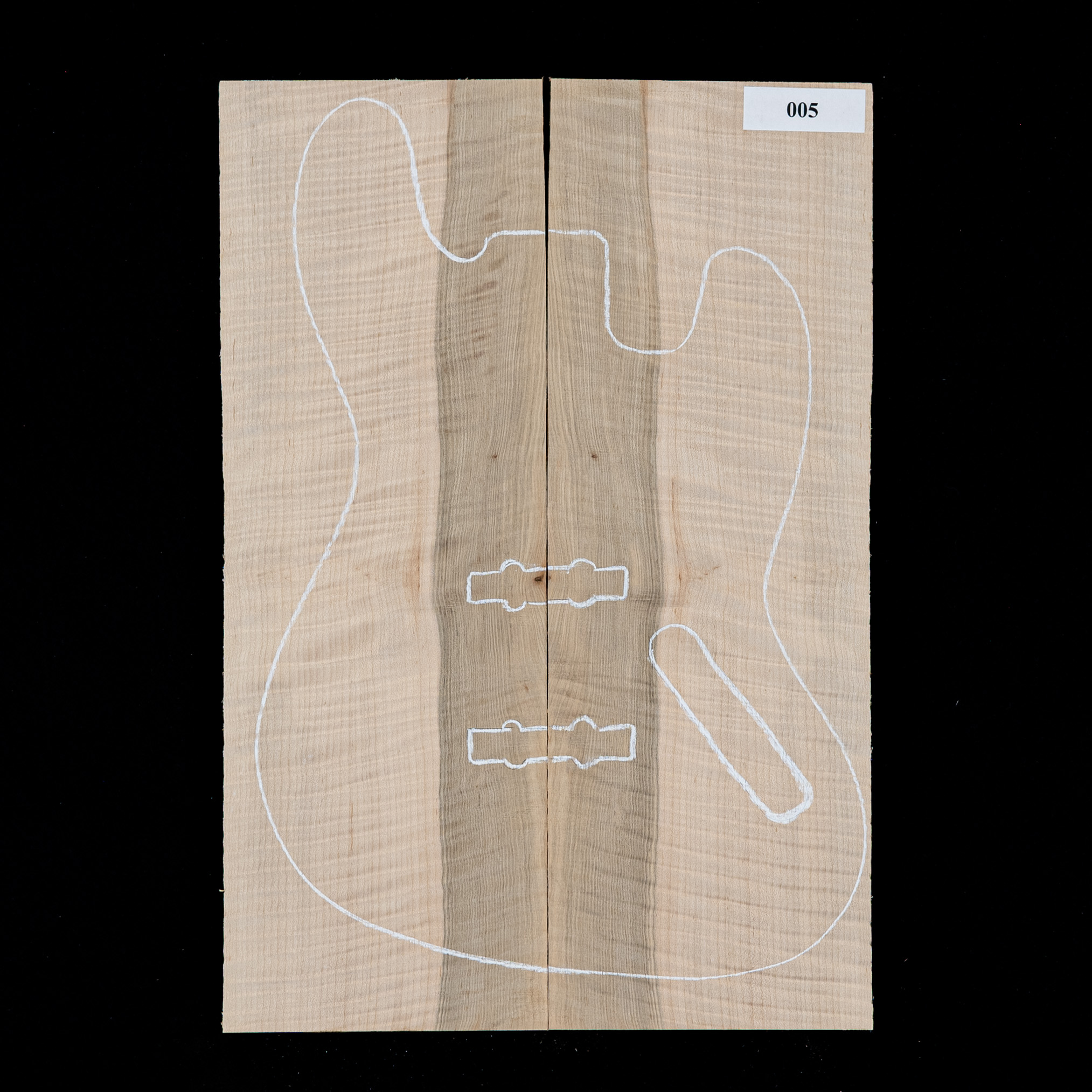 Flame Hard Maple Top mit tiefem Ausschnitt – 005 Flame Hard Maple Top mit tiefem Ausschnitt – 005