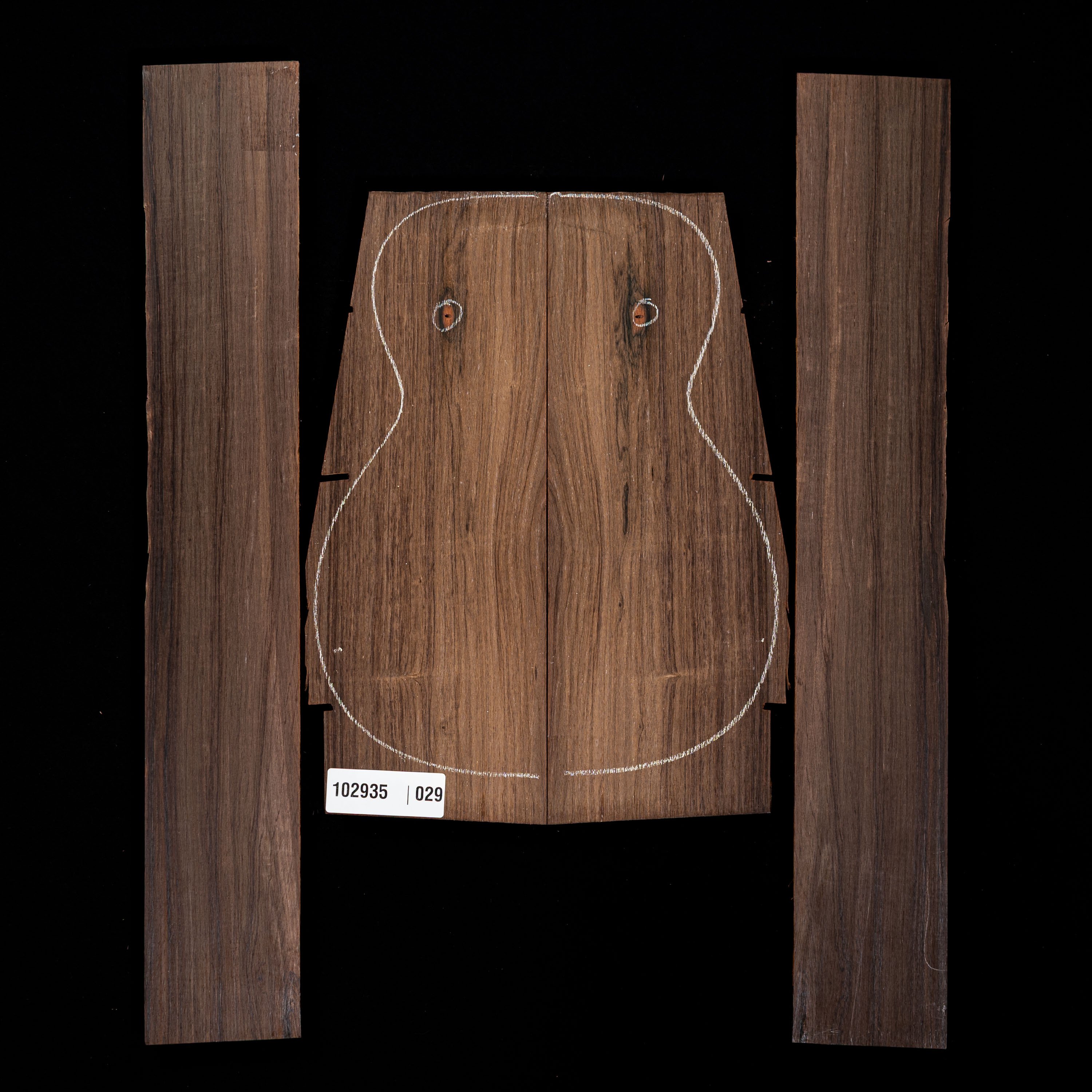 Brasilianisches Set Palisander hinten und Zargen-Set – 029