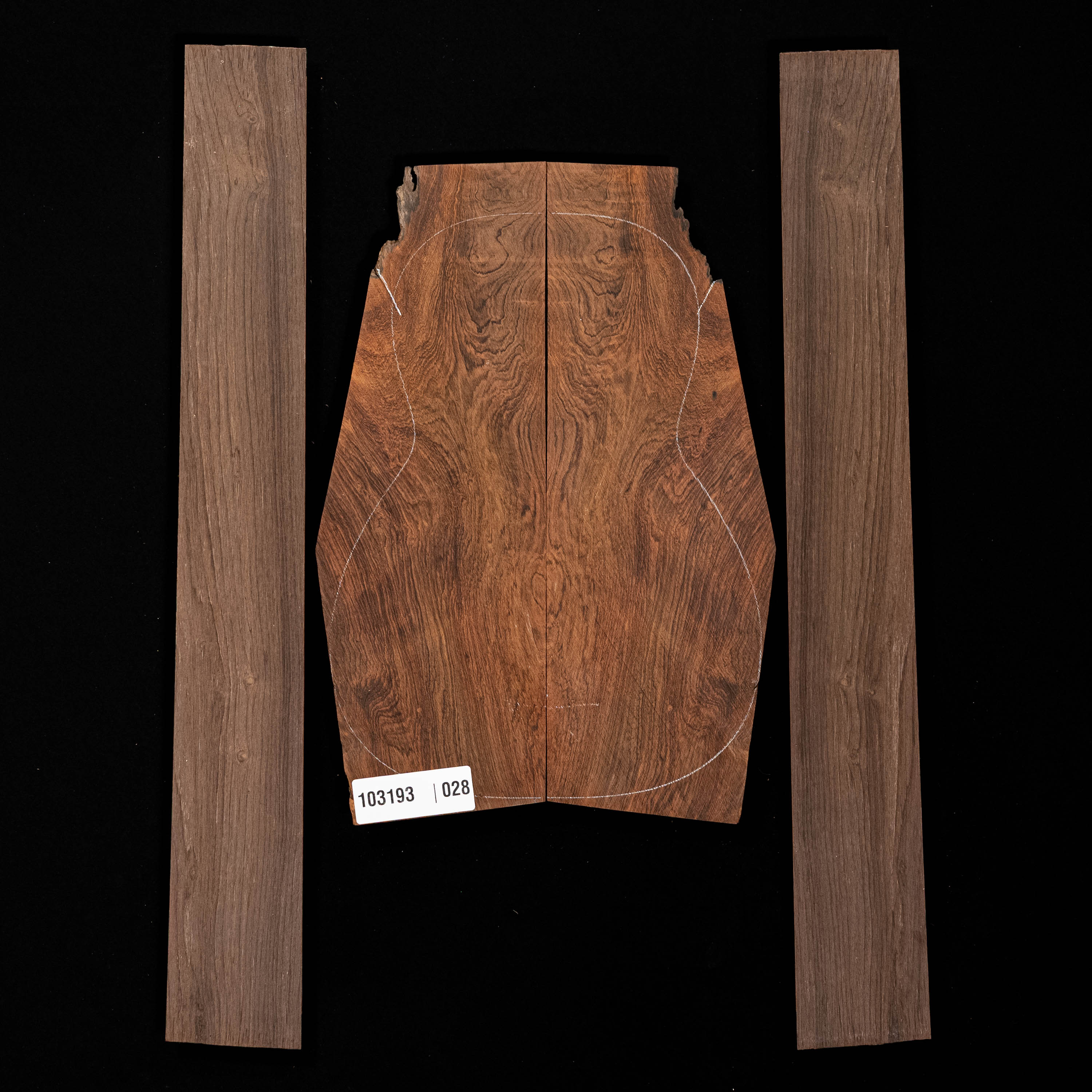 Brazilian Rosewood Back + Side Set - 028