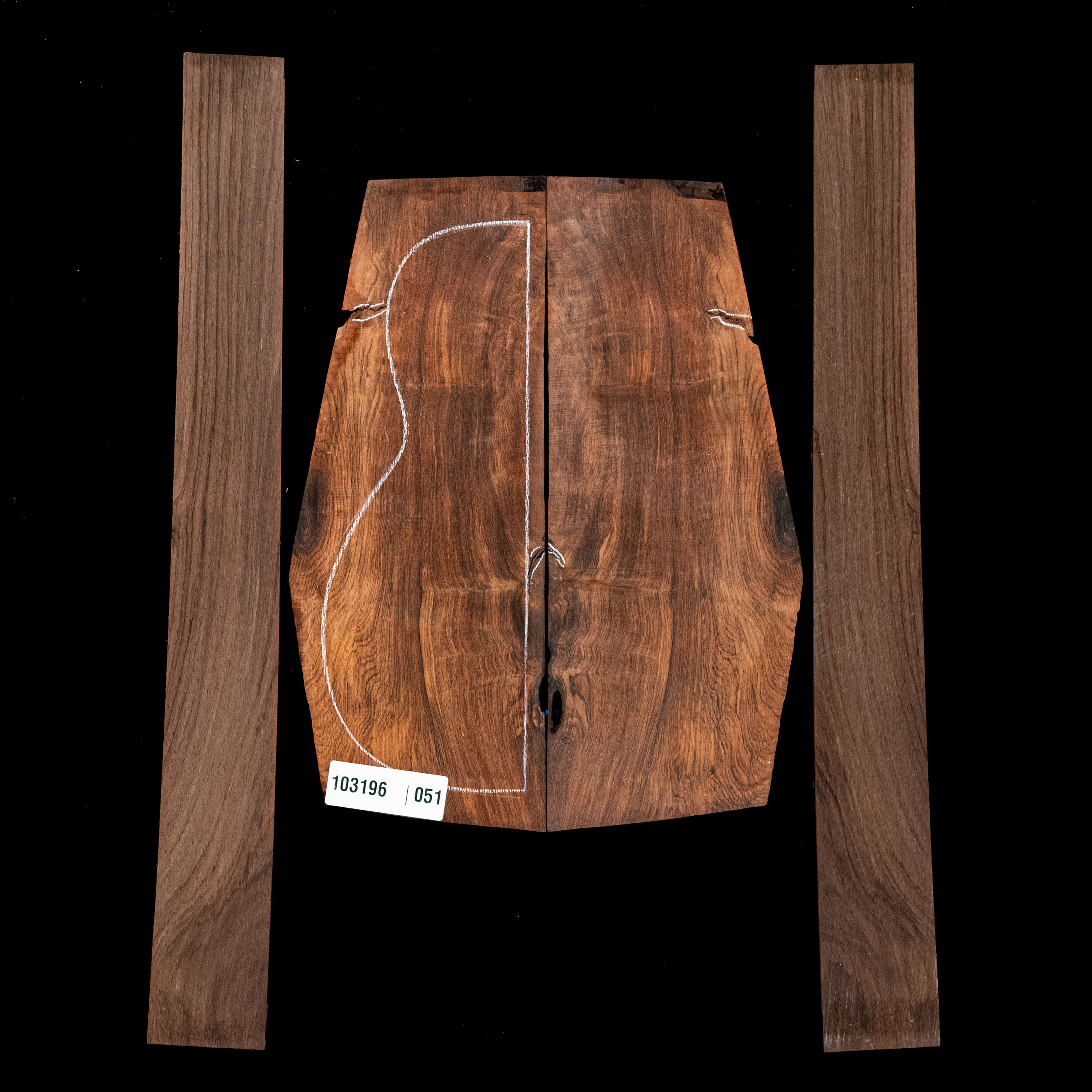 Brazilian Rosewood Back + Side Set - 051