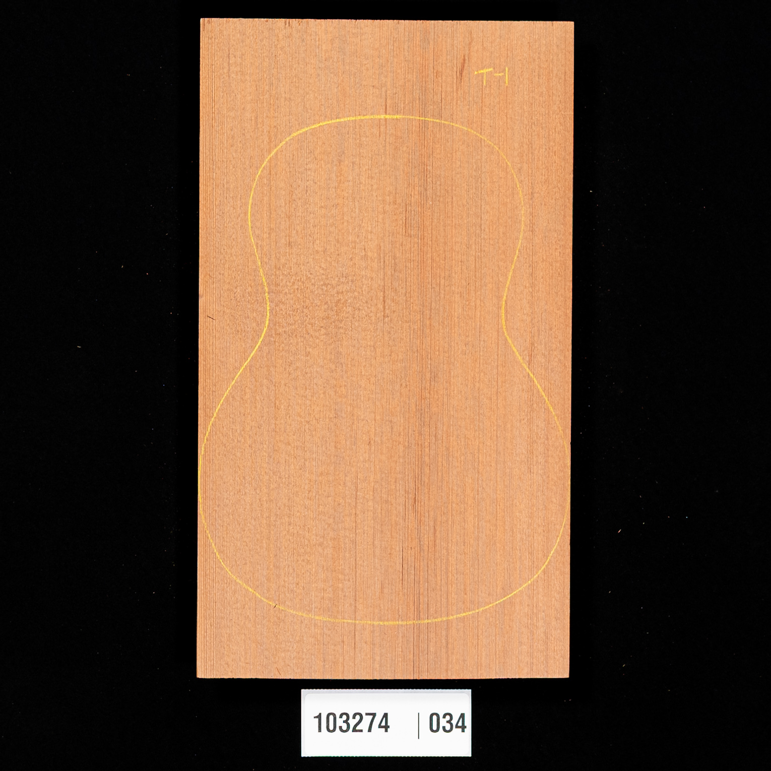 Lost Tunnel Redwood Soundboard for Tenor Ukulele - 034