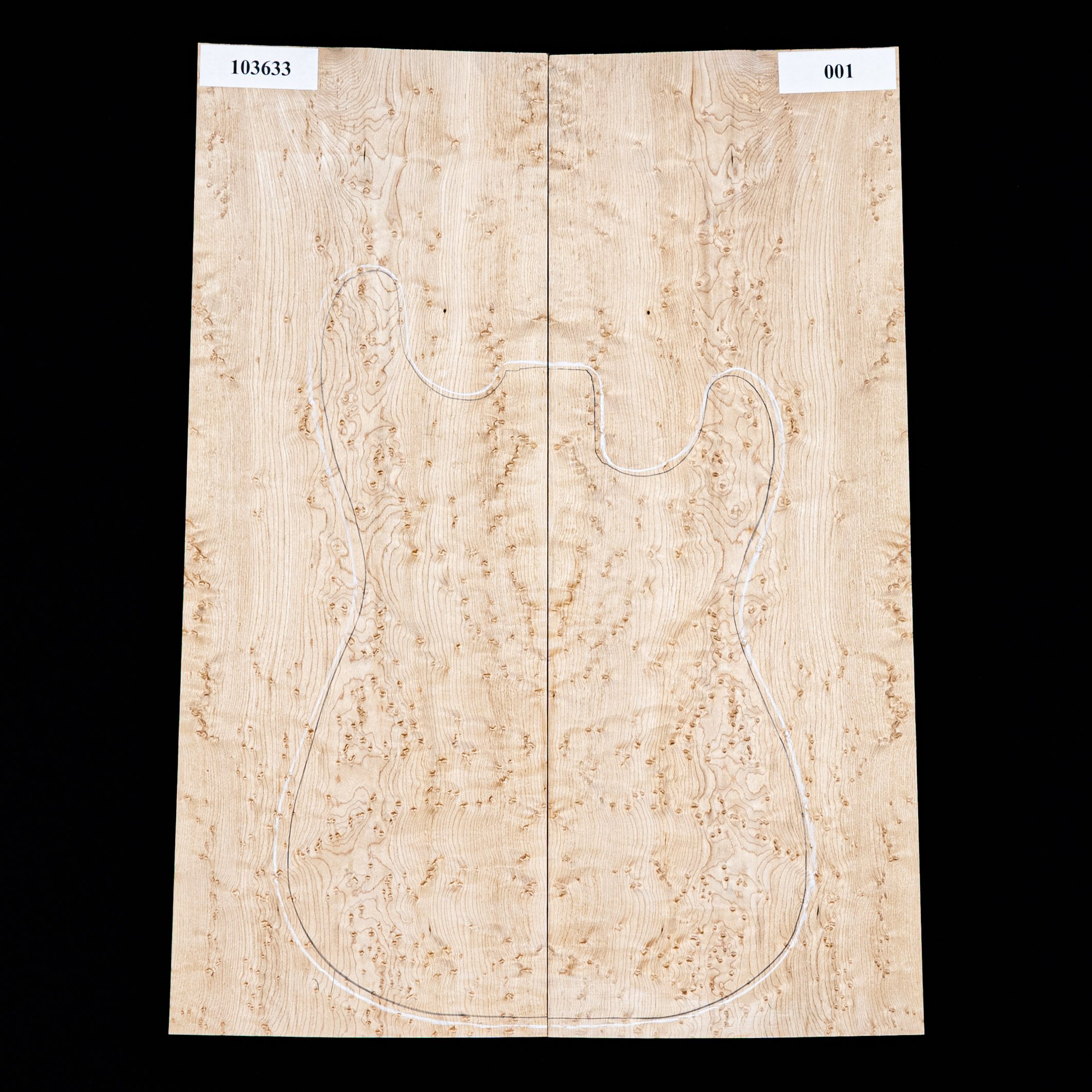 Drop-Top aus Vogelaugenahorn – 001 Drop-Top aus Vogelaugenahorn – 001