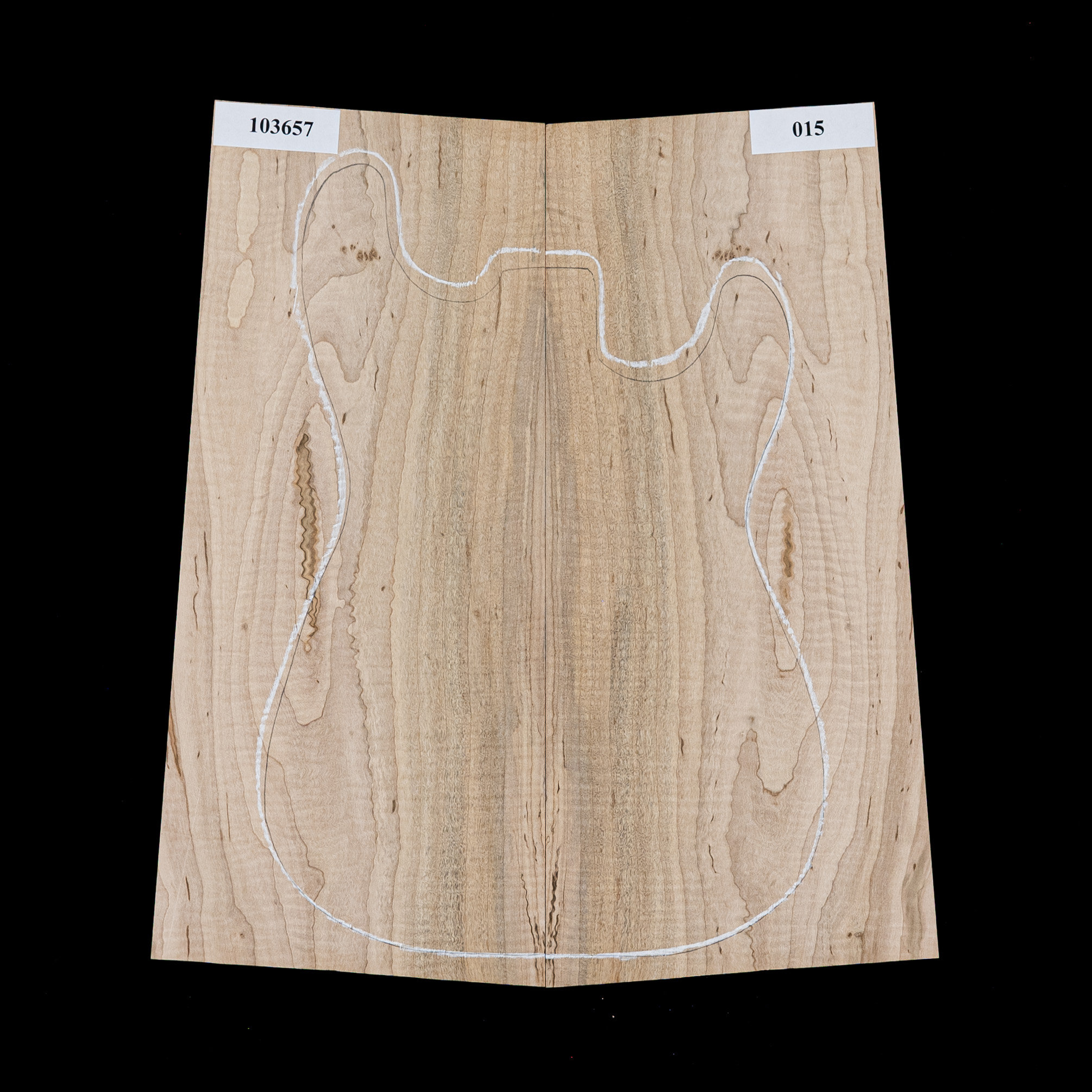 Laminierte Decke aus Ambrosia-Rot-Ahorn mit Riegelwuchs – 015 Laminierte Decke aus Ambrosia-Rot-Ahorn mit Riegelwuchs – 015