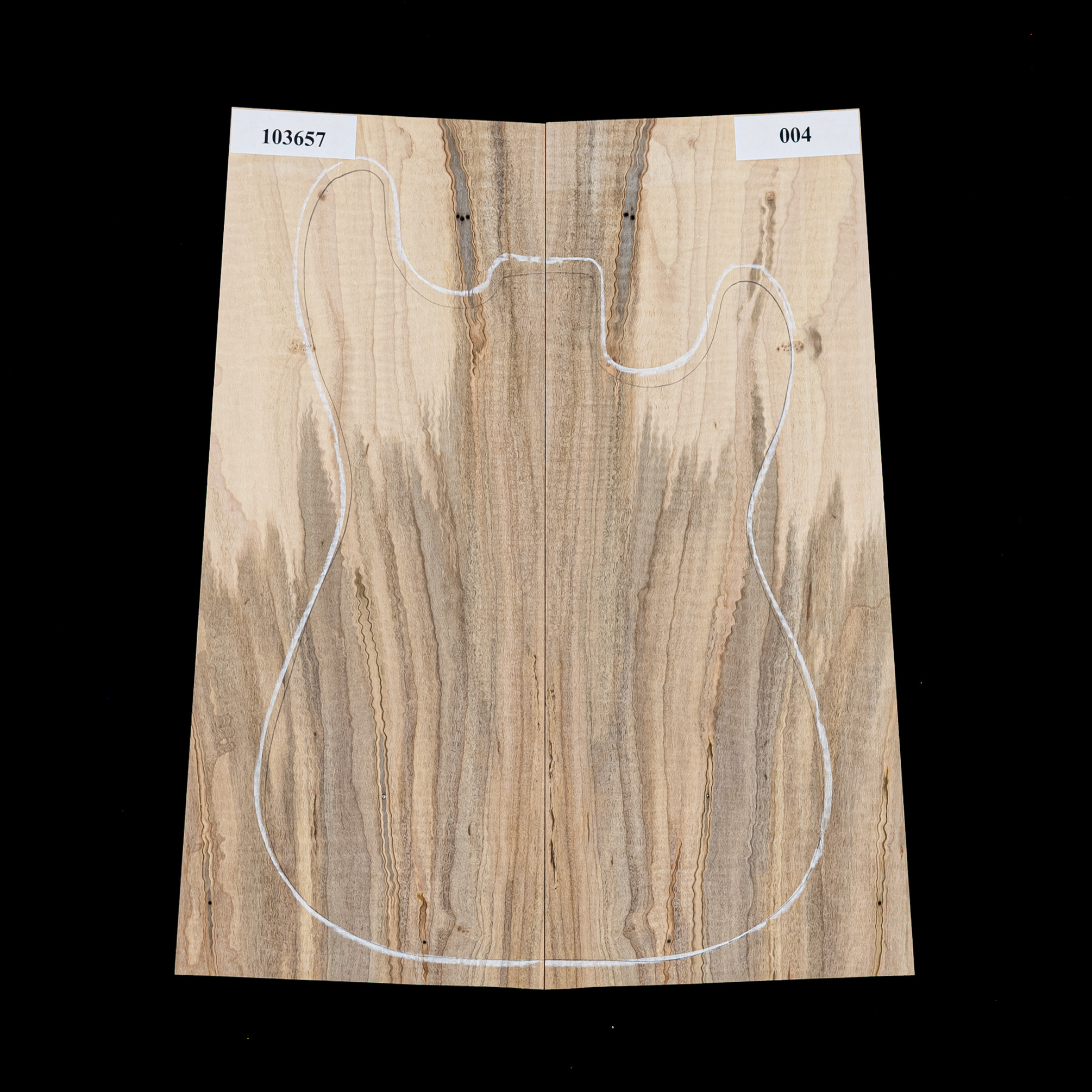 Laminierte Decke aus Ambrosia-Rot-Ahorn mit Riegelwuchs – 0,004 Laminierte Decke aus Ambrosia-Rot-Ahorn mit Riegelwuchs – 0,004