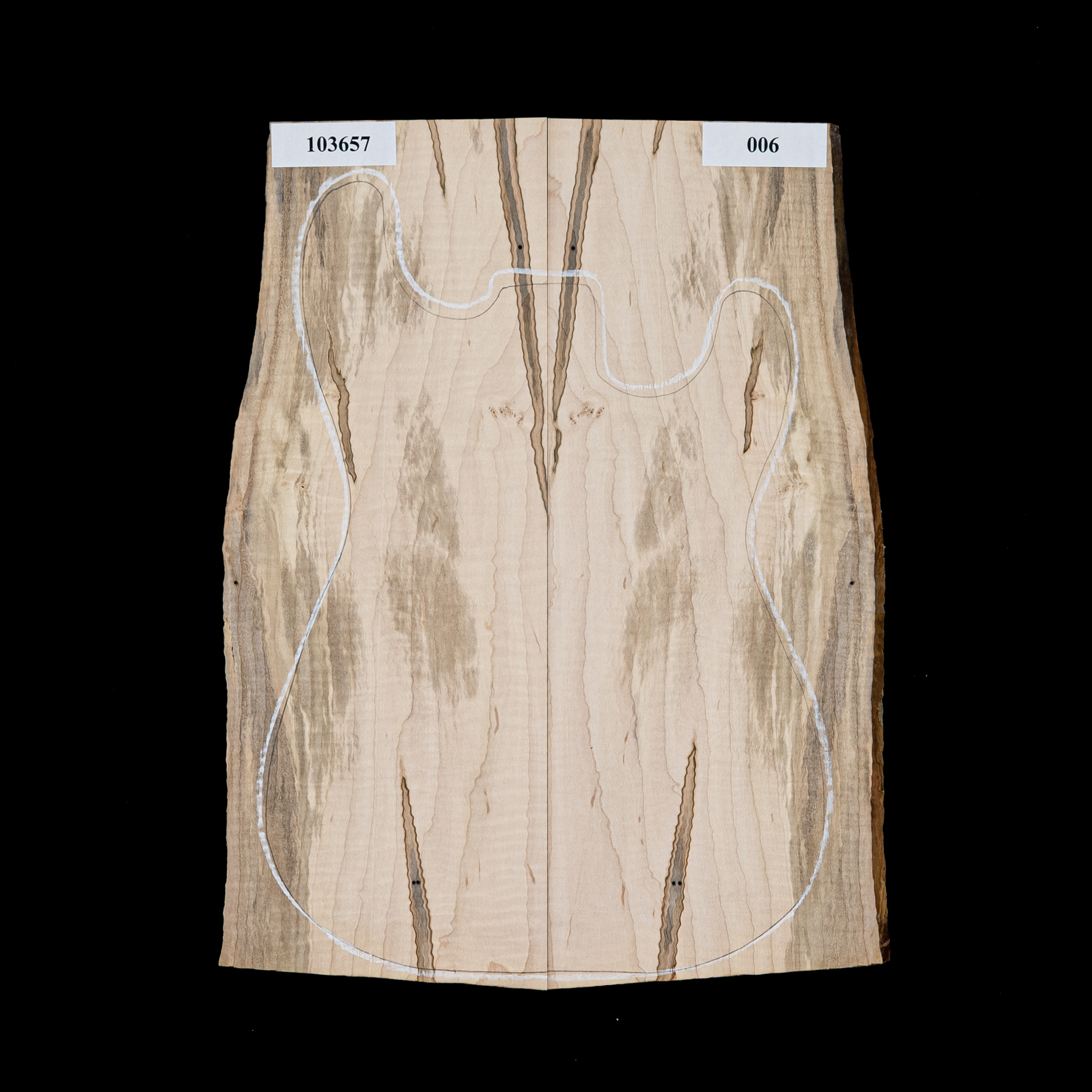 Laminierte Decke aus Ambrosia-Rot-Ahorn mit Riegelwuchs – 006 Laminierte Decke aus Ambrosia-Rot-Ahorn mit Riegelwuchs – 006