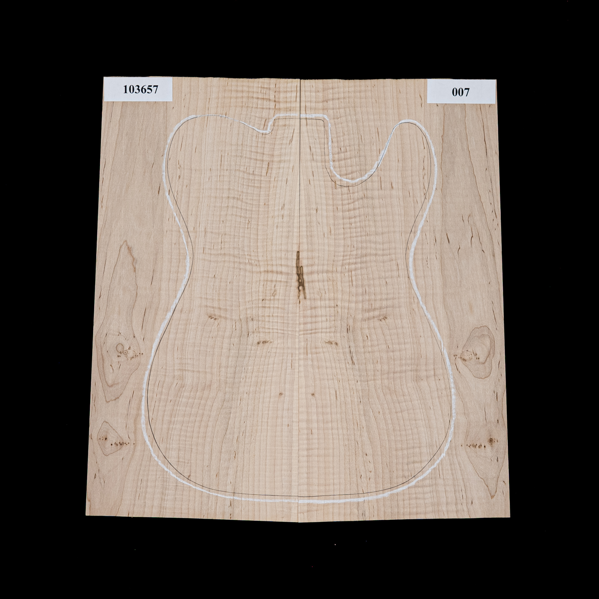 Laminierte Decke aus Ambrosia-Rot-Ahorn mit Riegelwuchs – 007 Laminierte Decke aus Ambrosia-Rot-Ahorn mit Riegelwuchs – 007