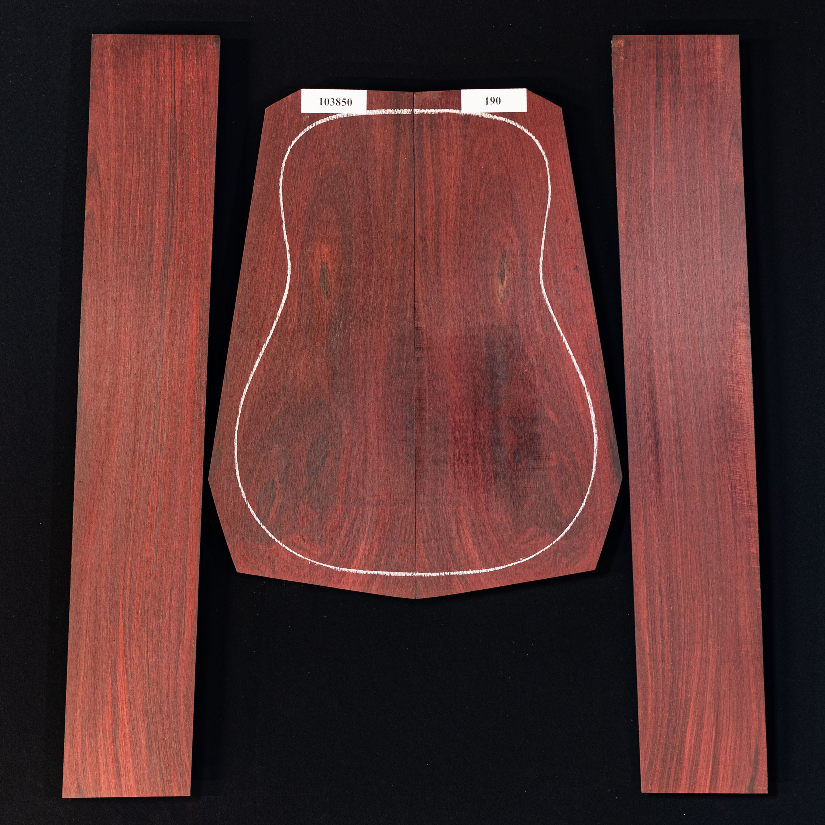 Boden&nbsp;+ Zargen-Set aus Palisander&nbsp;– 190