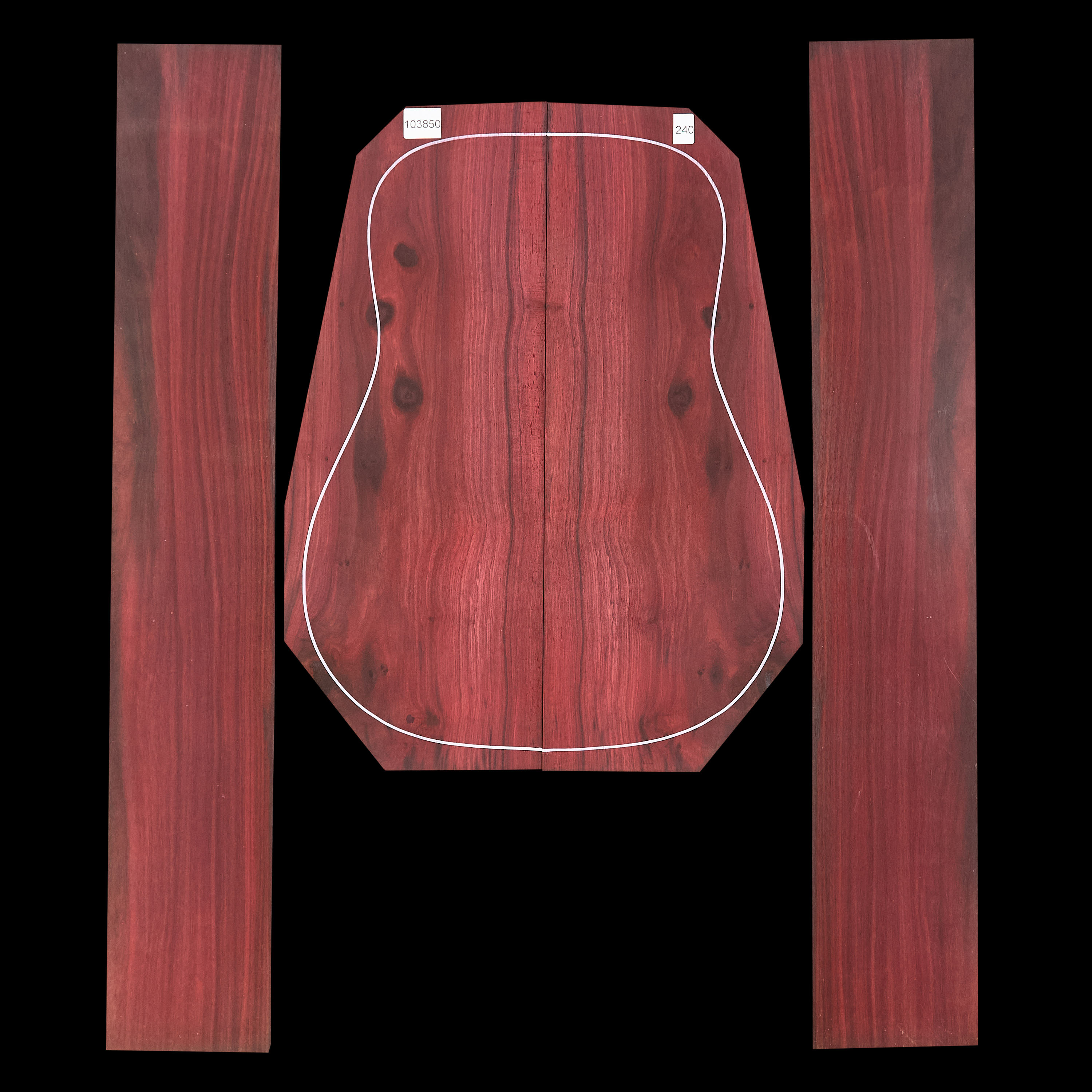 Boden + Zargen-Set aus Palisander – 240 Boden + Zargen-Set aus Palisander – 240