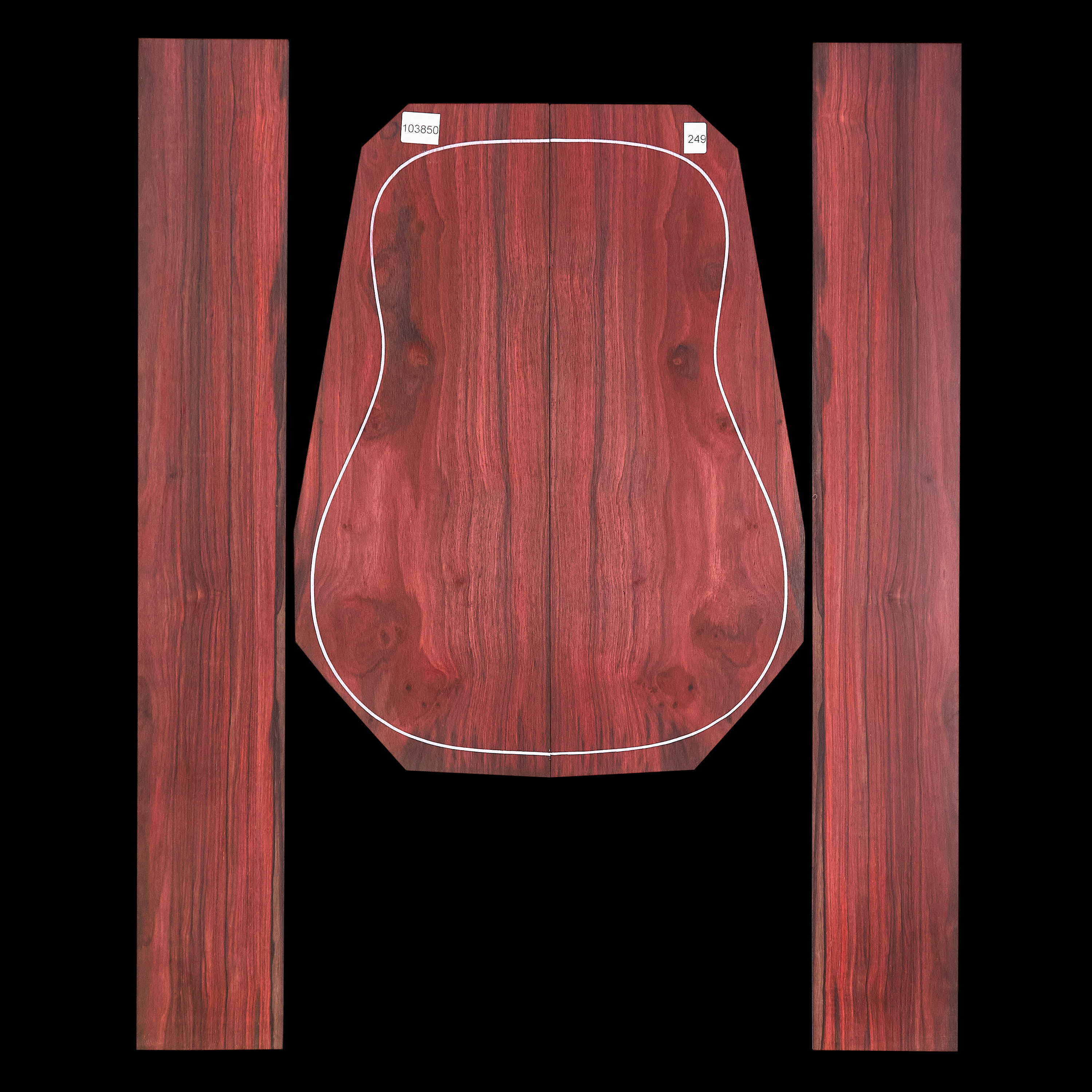 Boden + Zargen-Set aus Palisander – 249 Boden + Zargen-Set aus Palisander – 249
