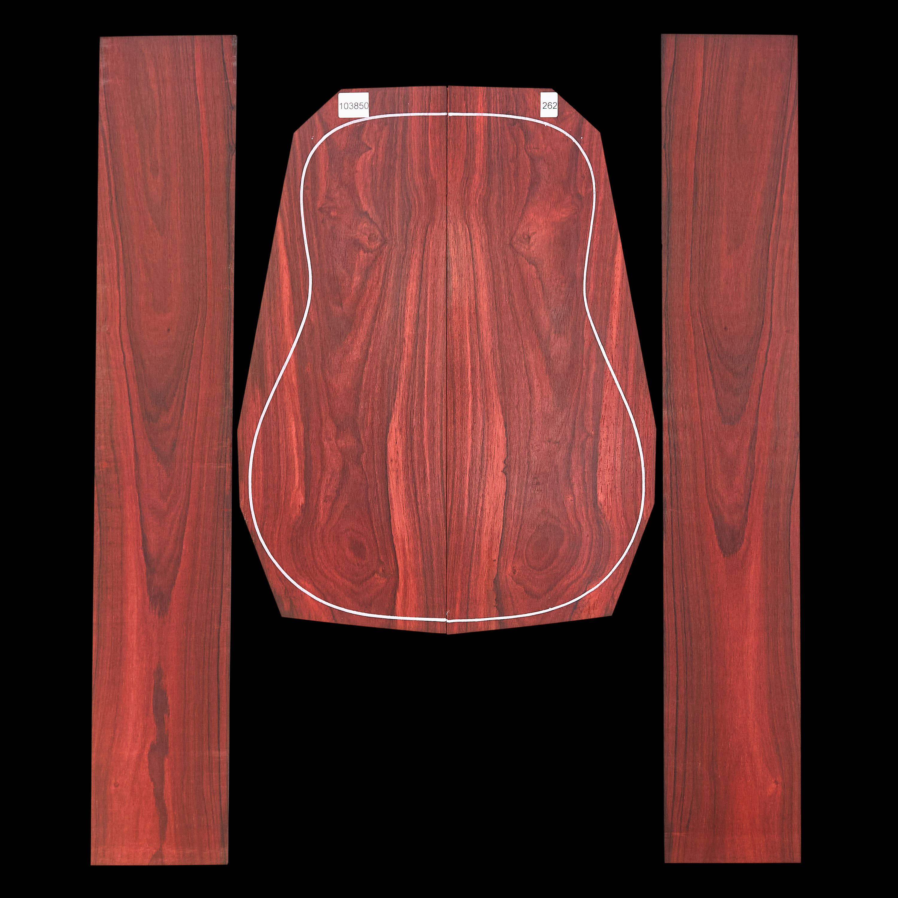 Boden + Zargen-Set aus Palisander – 262 Boden + Zargen-Set aus Palisander – 262