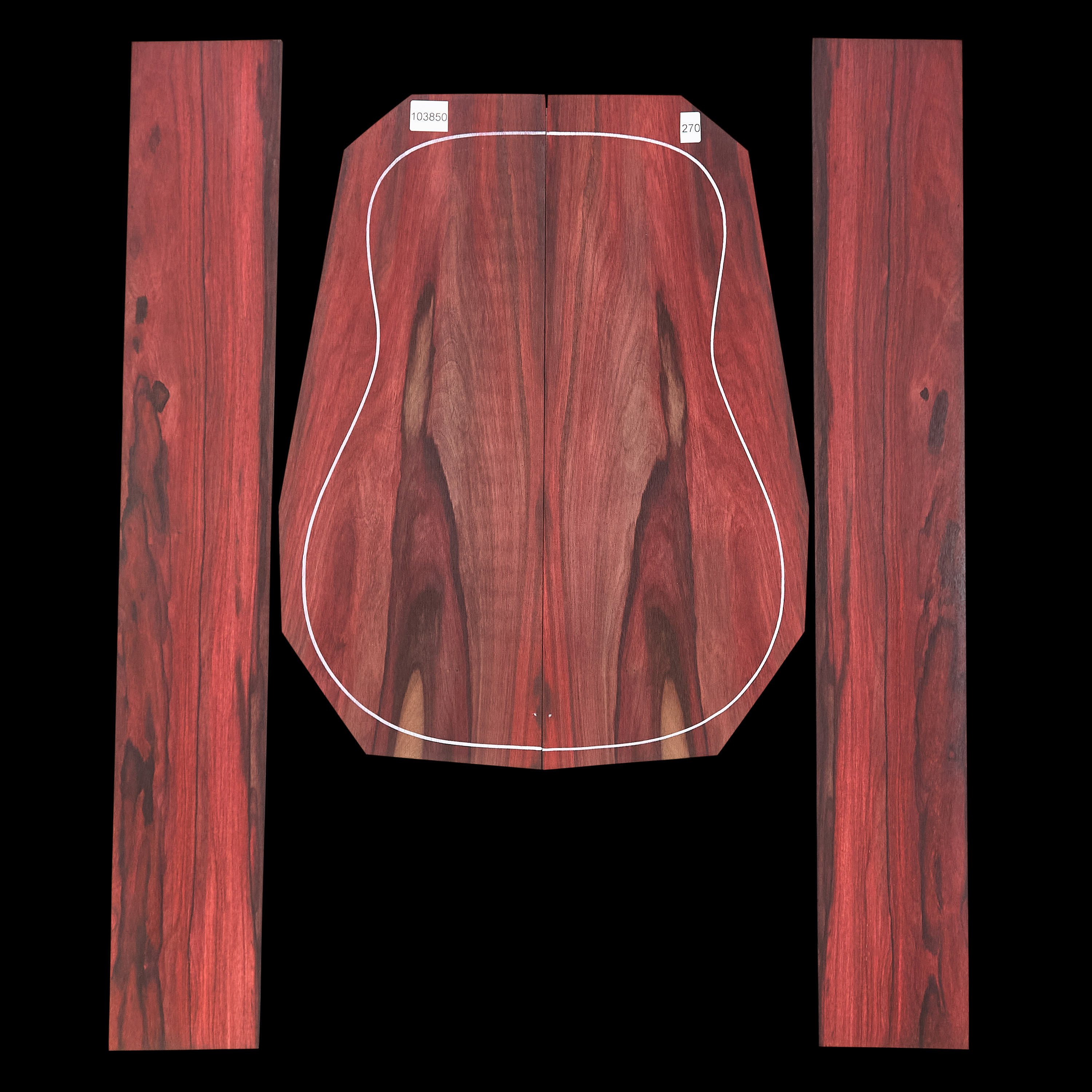 Boden + Zargen-Set aus Palisander – 270 Boden + Zargen-Set aus Palisander – 270