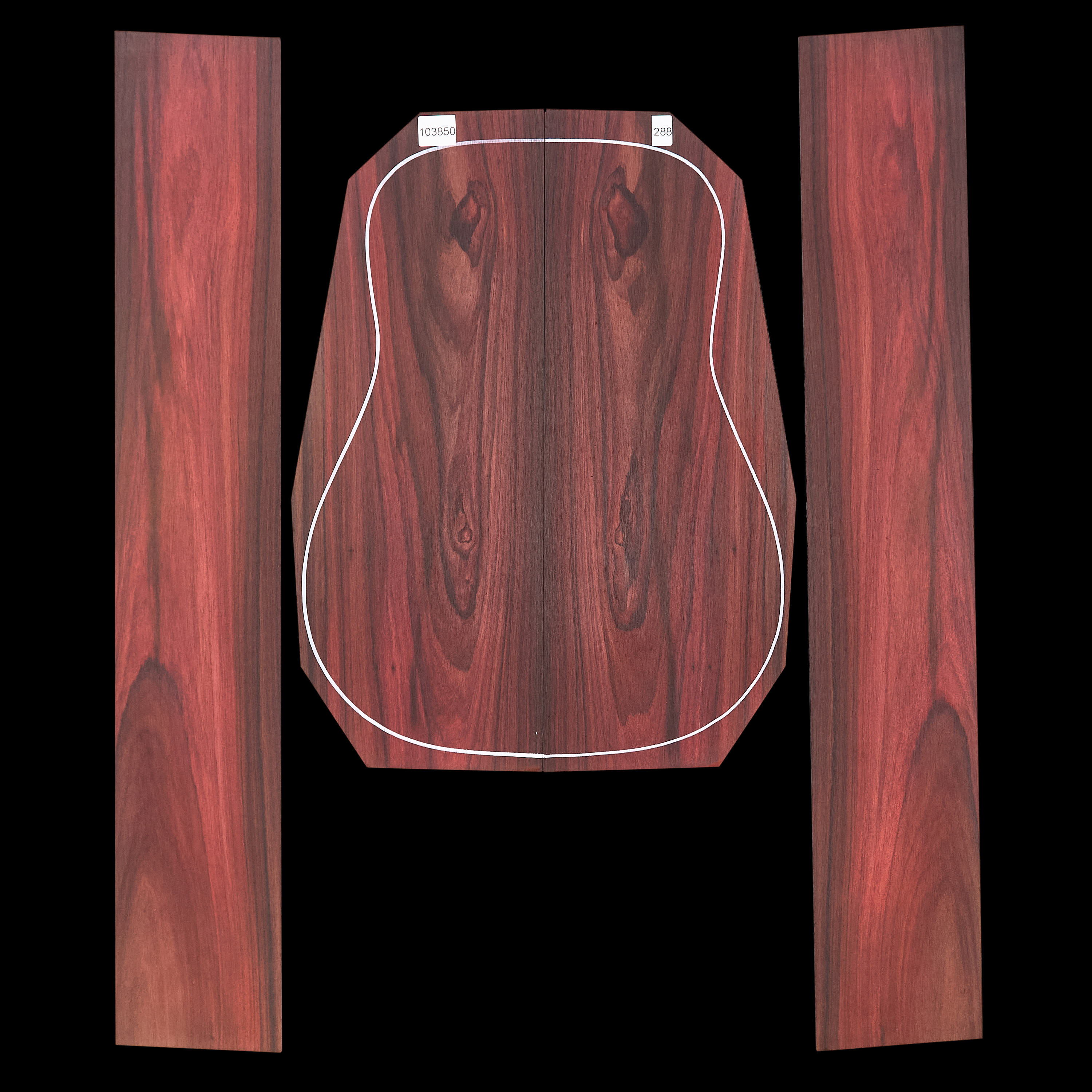 Boden + Zargen-Set aus Palisander – 288 Boden + Zargen-Set aus Palisander – 288