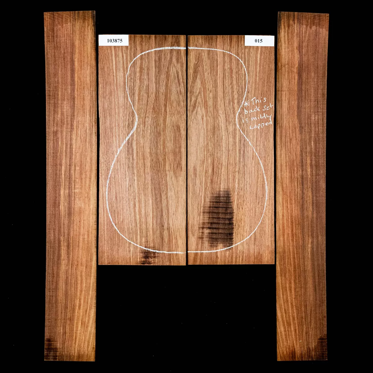 Boden + Zargen-Set aus Schwarzholz-Akazie – 015 Boden + Zargen-Set aus Schwarzholz-Akazie – 015