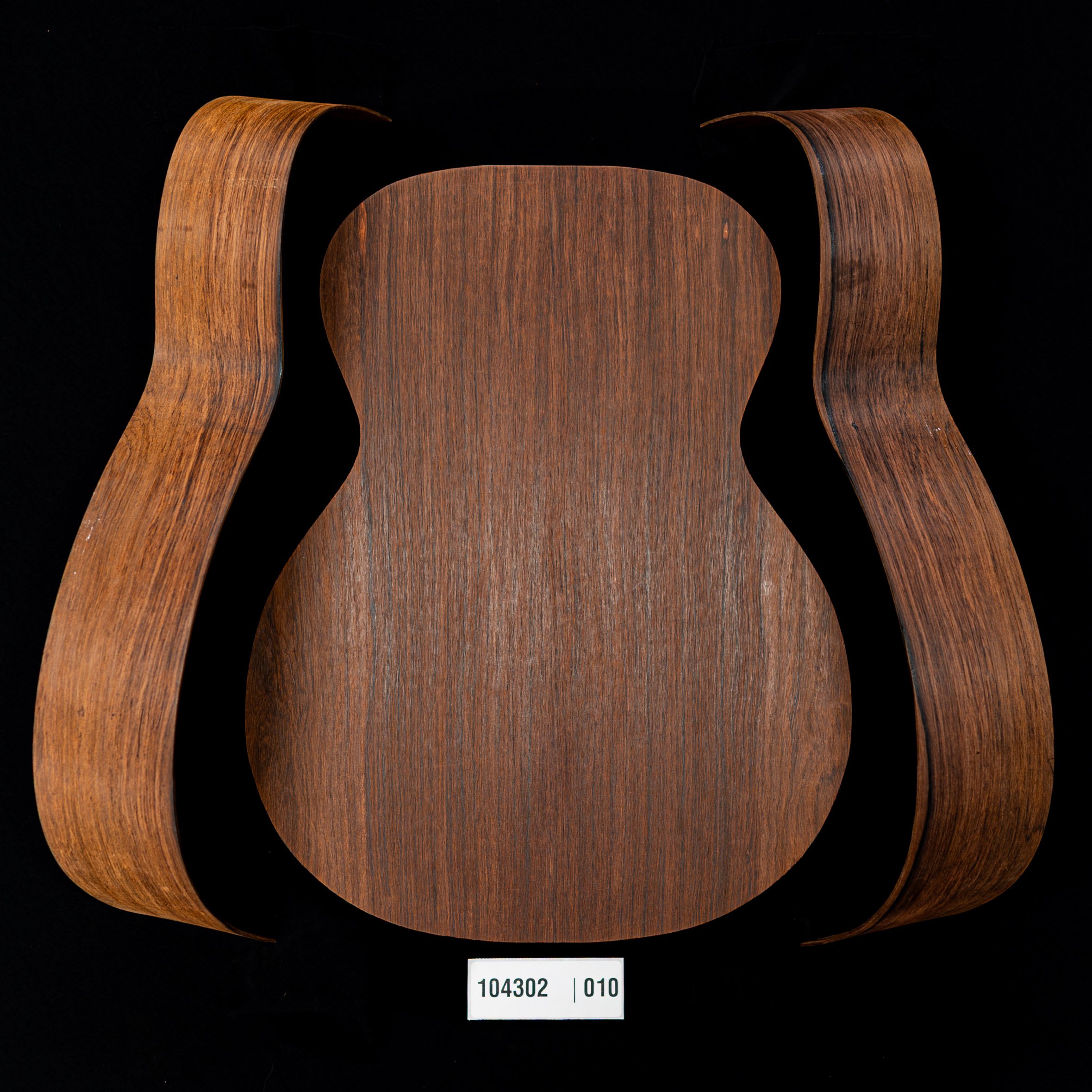 Madagaskar Palisander zusammengefügt und gebogenes Zargen-Set für OM Guitar – 0,010