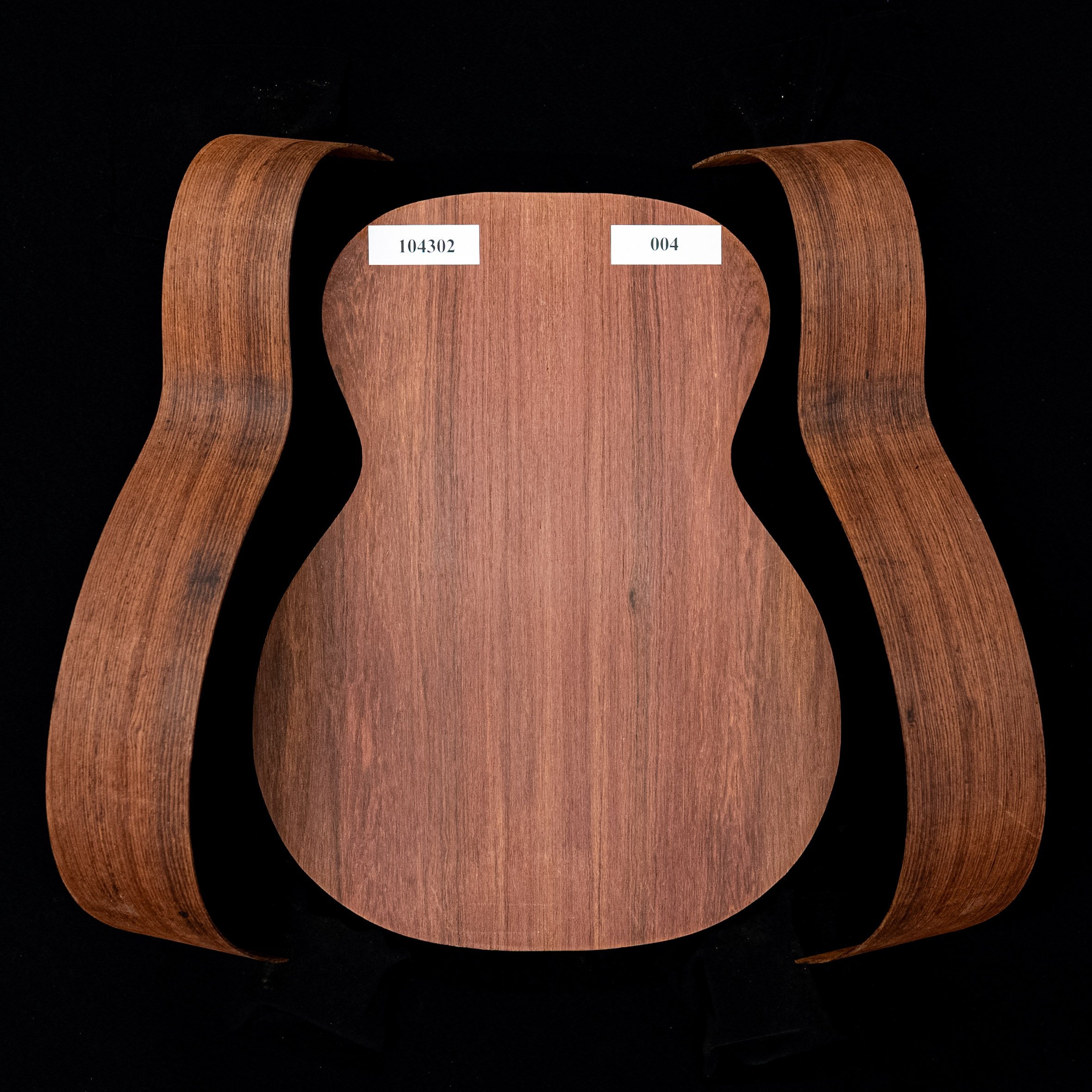 Madagaskar Palisander zusammengefügt und gebogenes Zargen-Set für OM Guitar – 0,004