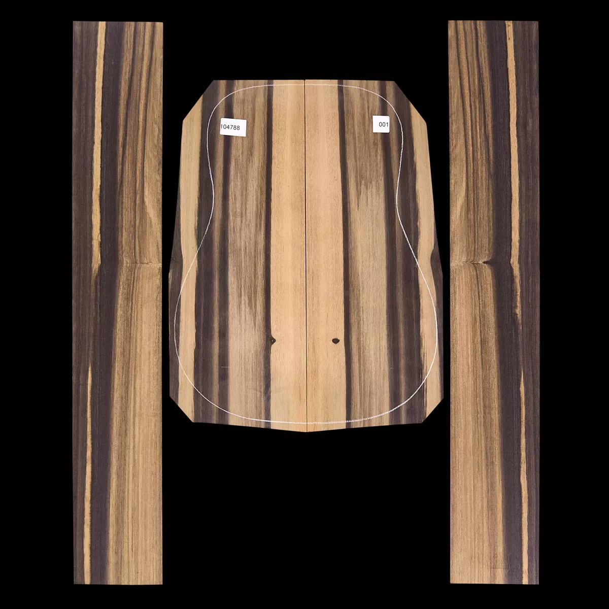 Crelicam Ebony Rücken- und Seitenset – 001 Crelicam Ebony Rücken- und Seitenset – 001