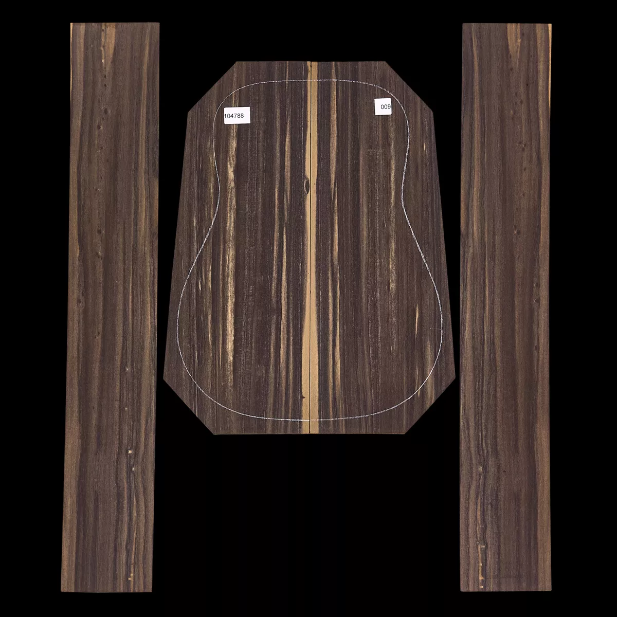 Crelicam Ebony Rücken- und Seitenset – 009 Crelicam Ebony Rücken- und Seitenset – 009