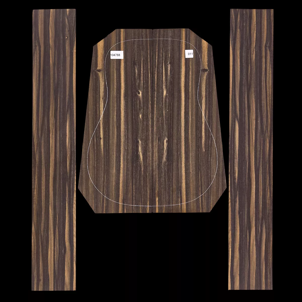 Crelicam Ebony Rücken- und Seitenset – 011 Crelicam Ebony Rücken- und Seitenset – 011