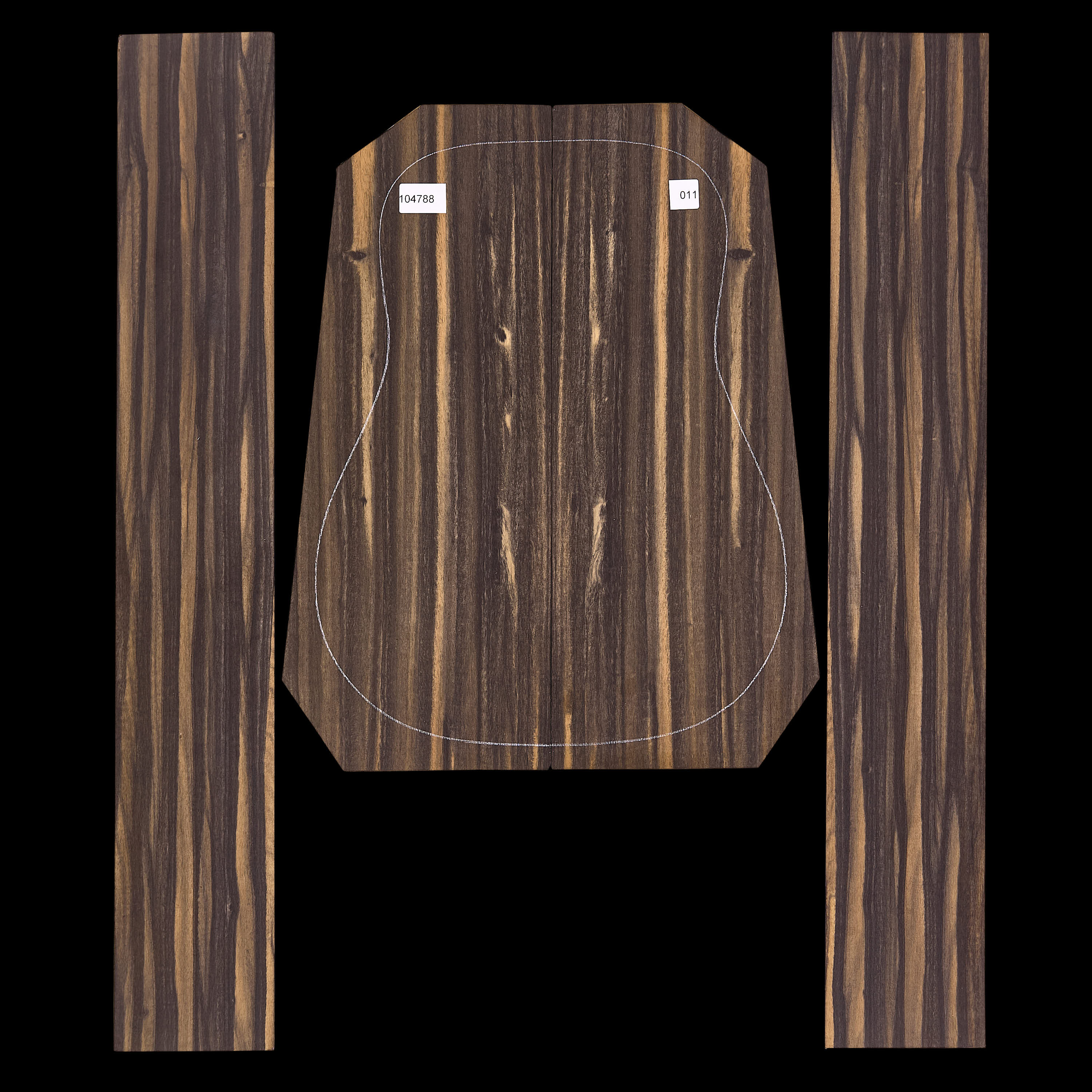 Crelicam Ebony Rücken- und Seitenset – 011