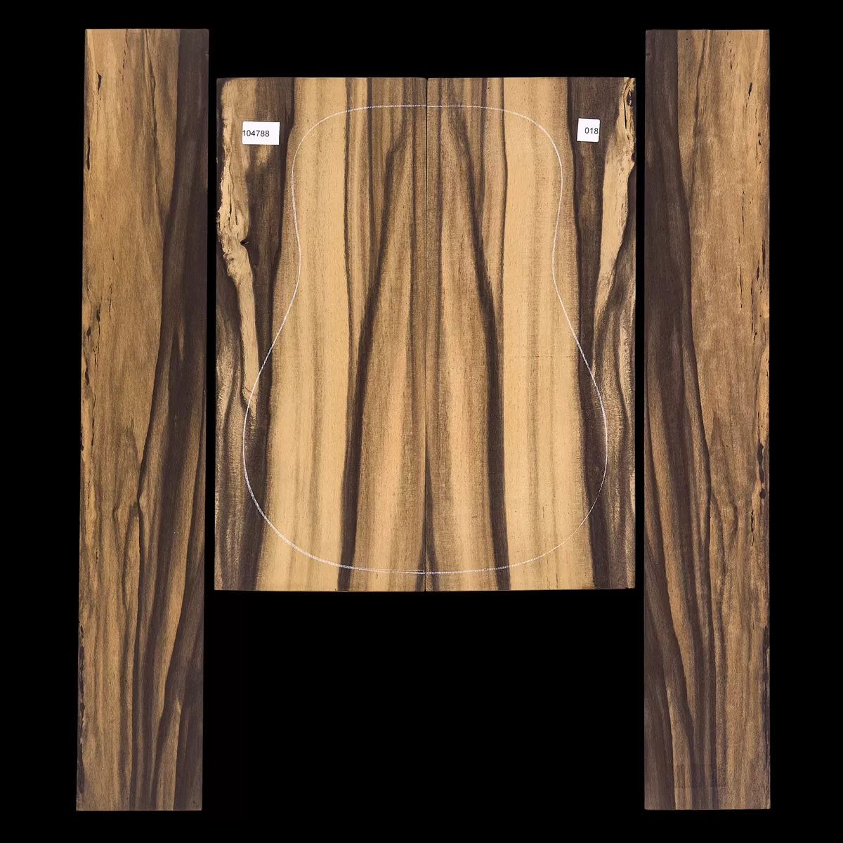 Crelicam Ebony Rücken- und Seitenset – 018 Crelicam Ebony Rücken- und Seitenset – 018