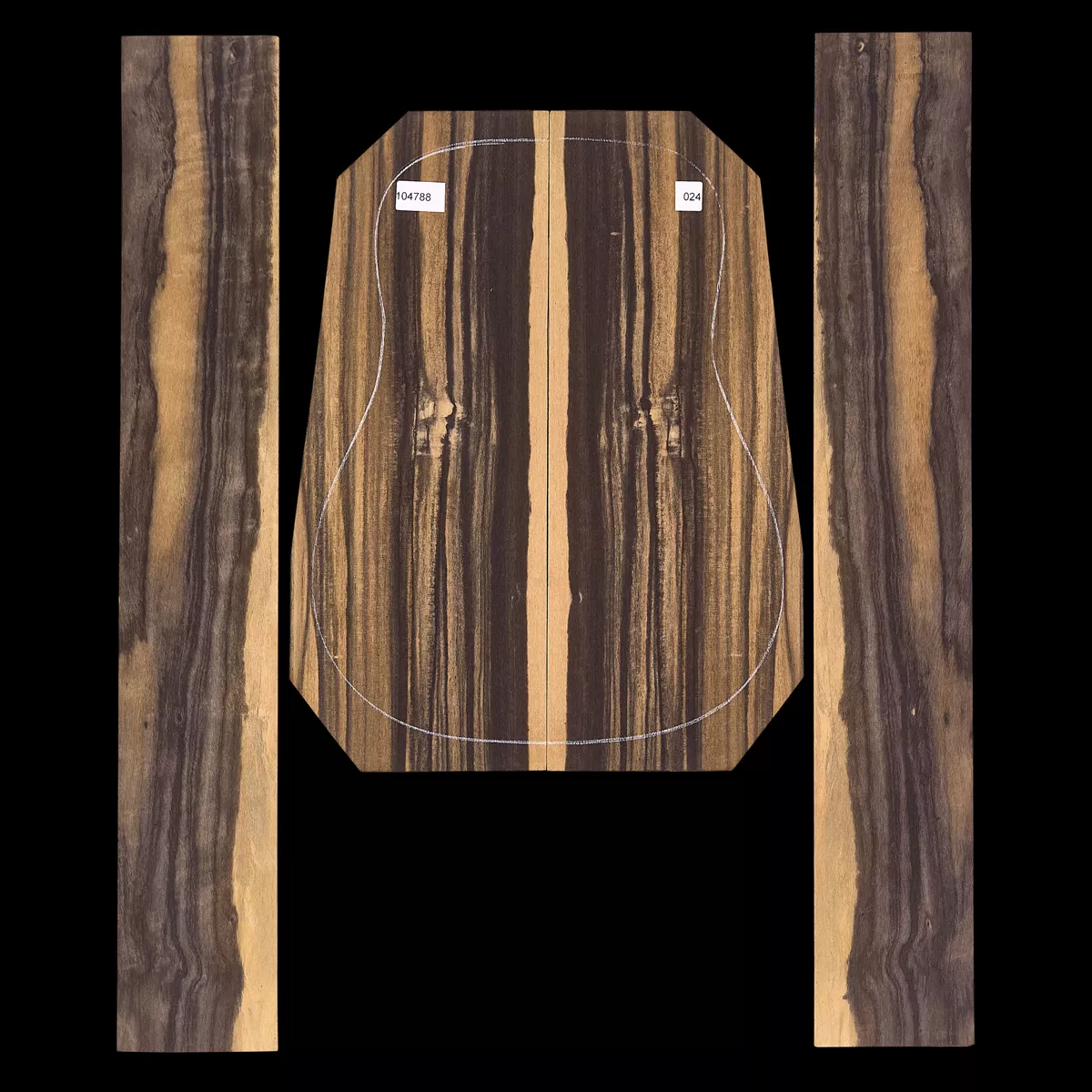 Crelicam Ebony Rücken- und Seitenset – 024 Crelicam Ebony Rücken- und Seitenset – 024