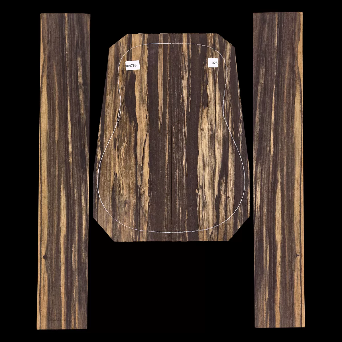 Crelicam Ebony Rücken- und Seitenset – 026 Crelicam Ebony Rücken- und Seitenset – 026